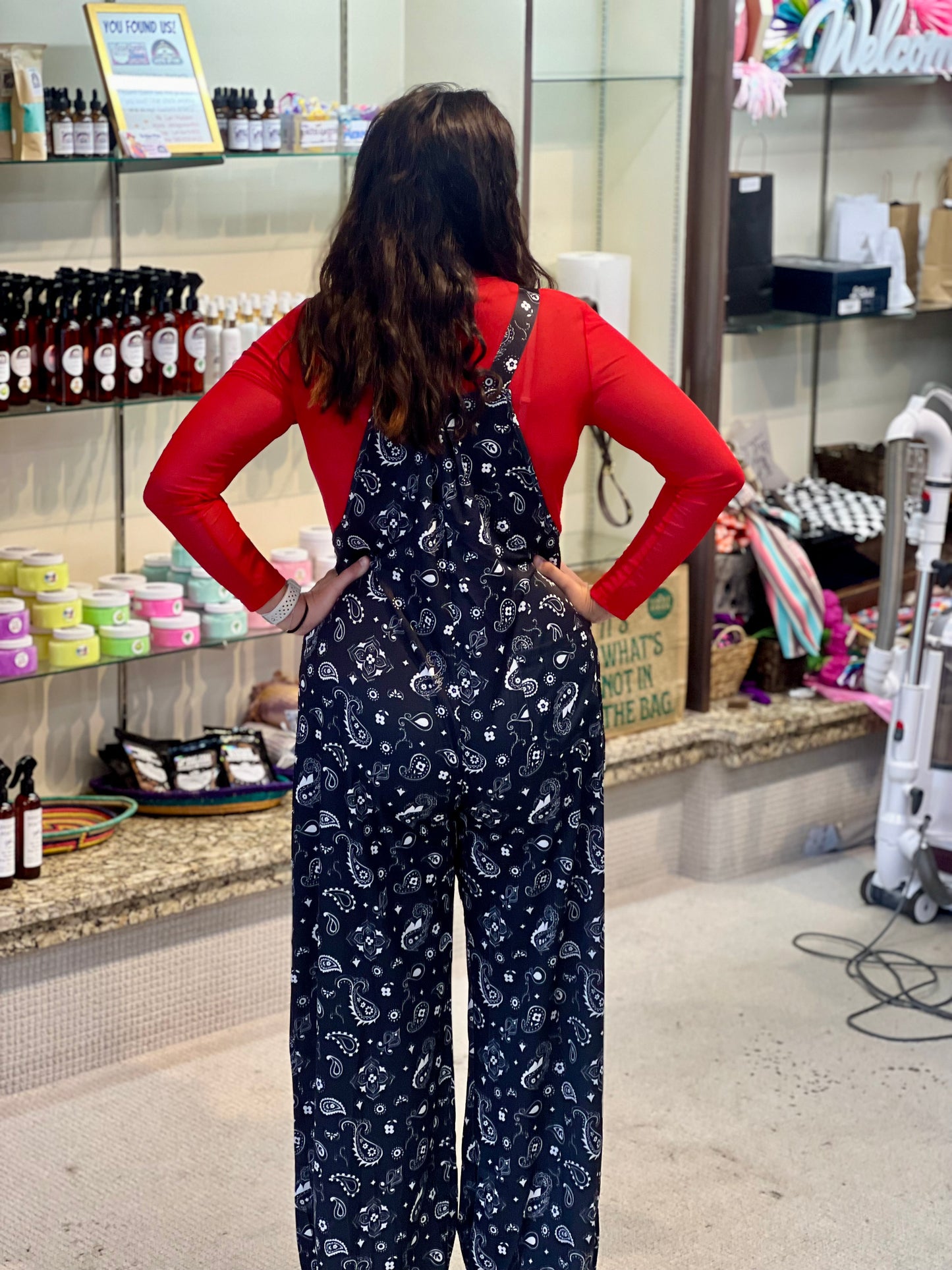 Sterling Kreek Bandana Babe Black Jumpsuit