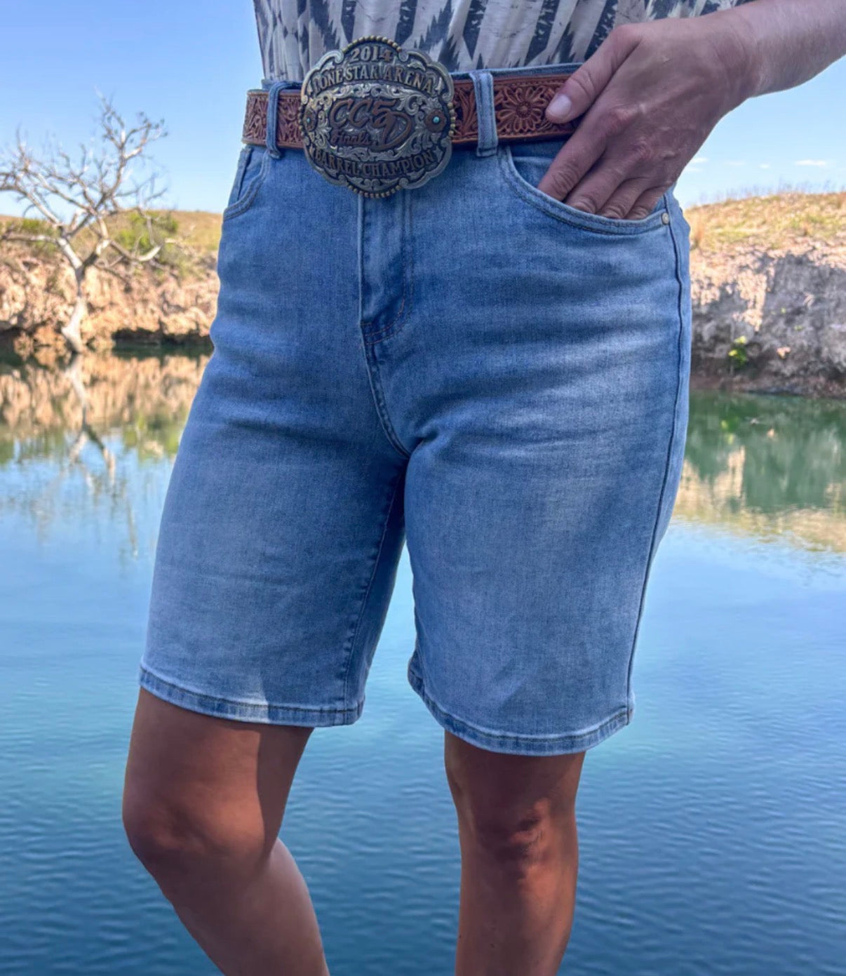 Kreek Denim Bermuda Shorts