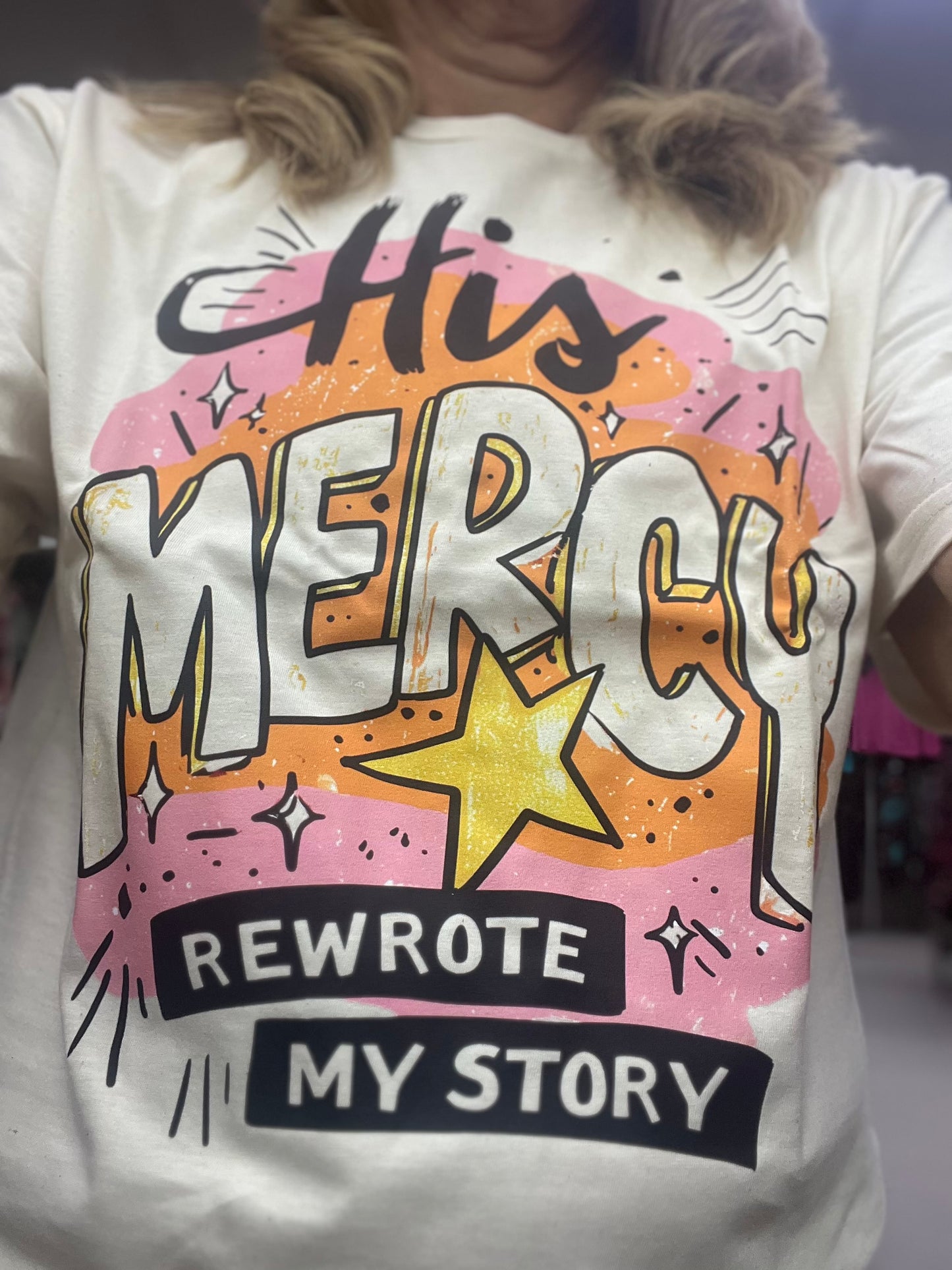 His Mercy Rewrote My Story Graphic Tee