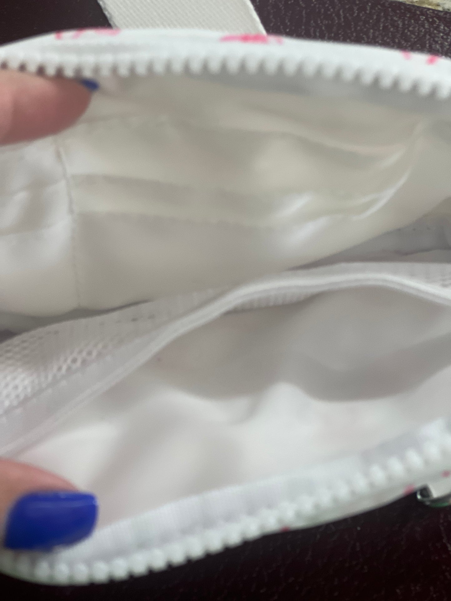 White + Pink Bow Wristlet Wallet