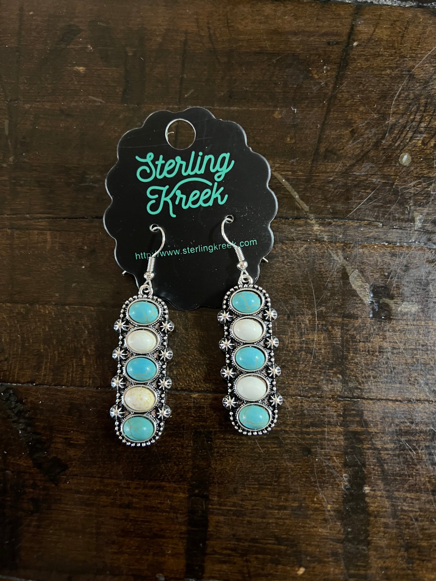Sterling Kreek- long earring