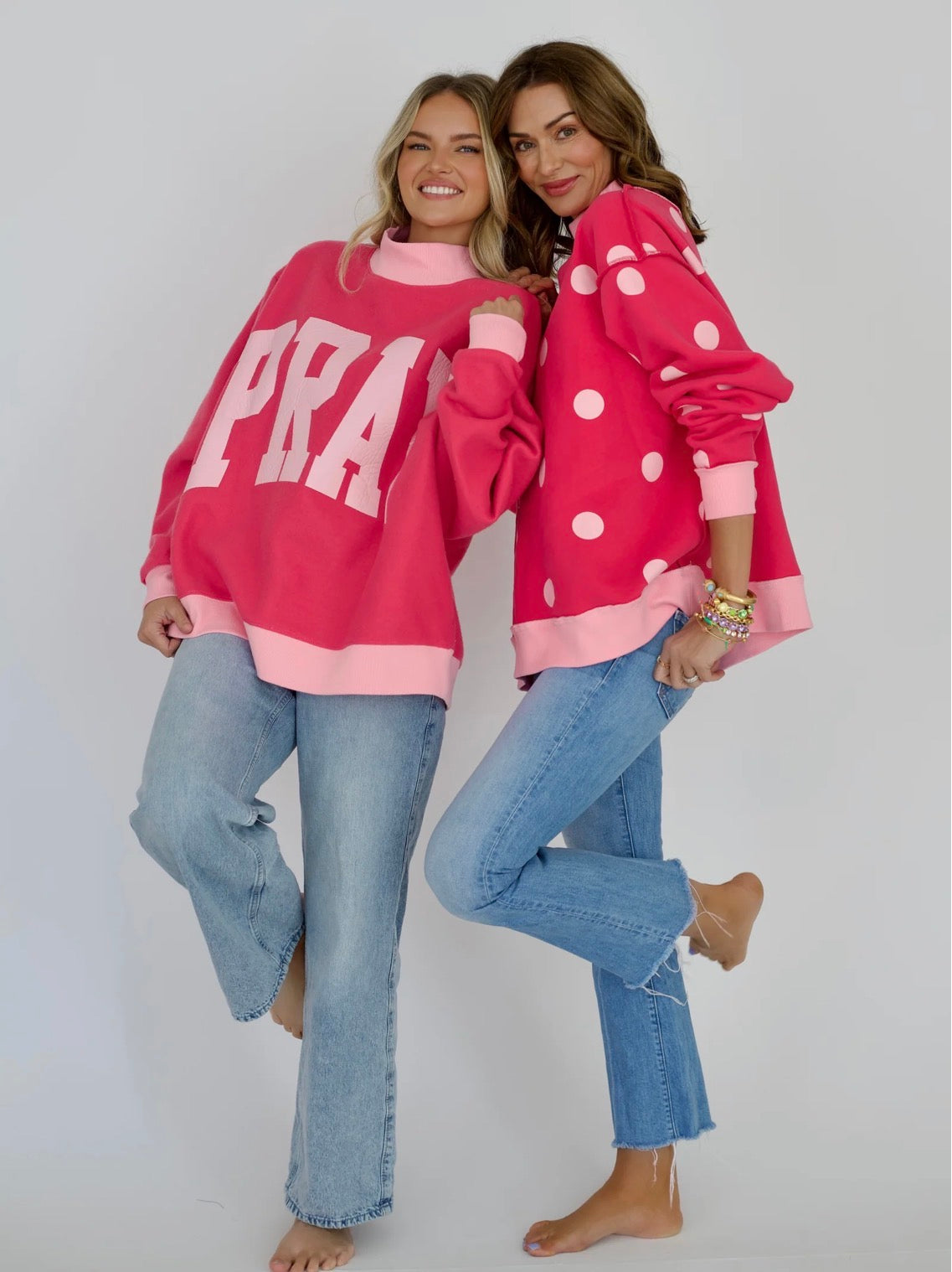 Just Pray 2-Sided Mock Sweatshirt