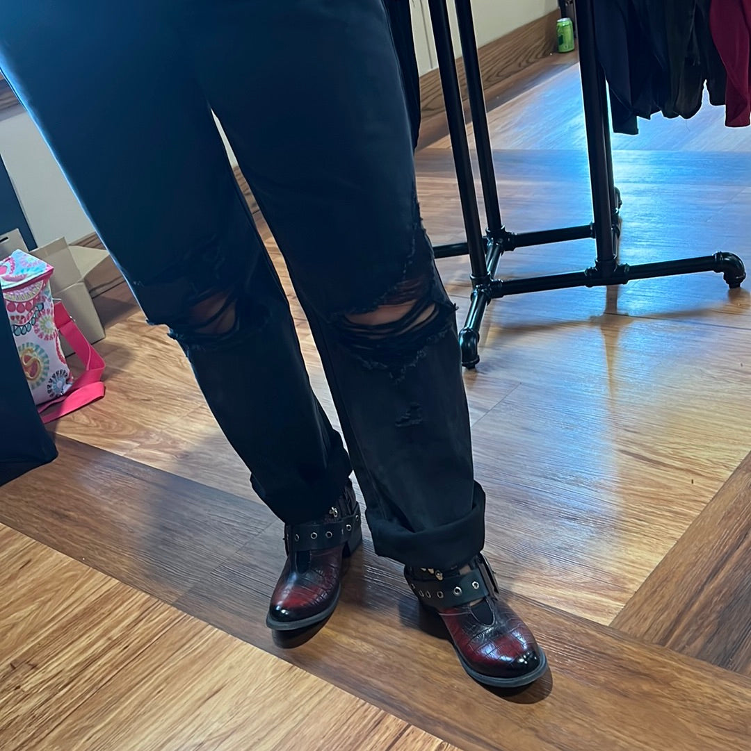 Judy Blue 90 Straight Fit Black Jeans