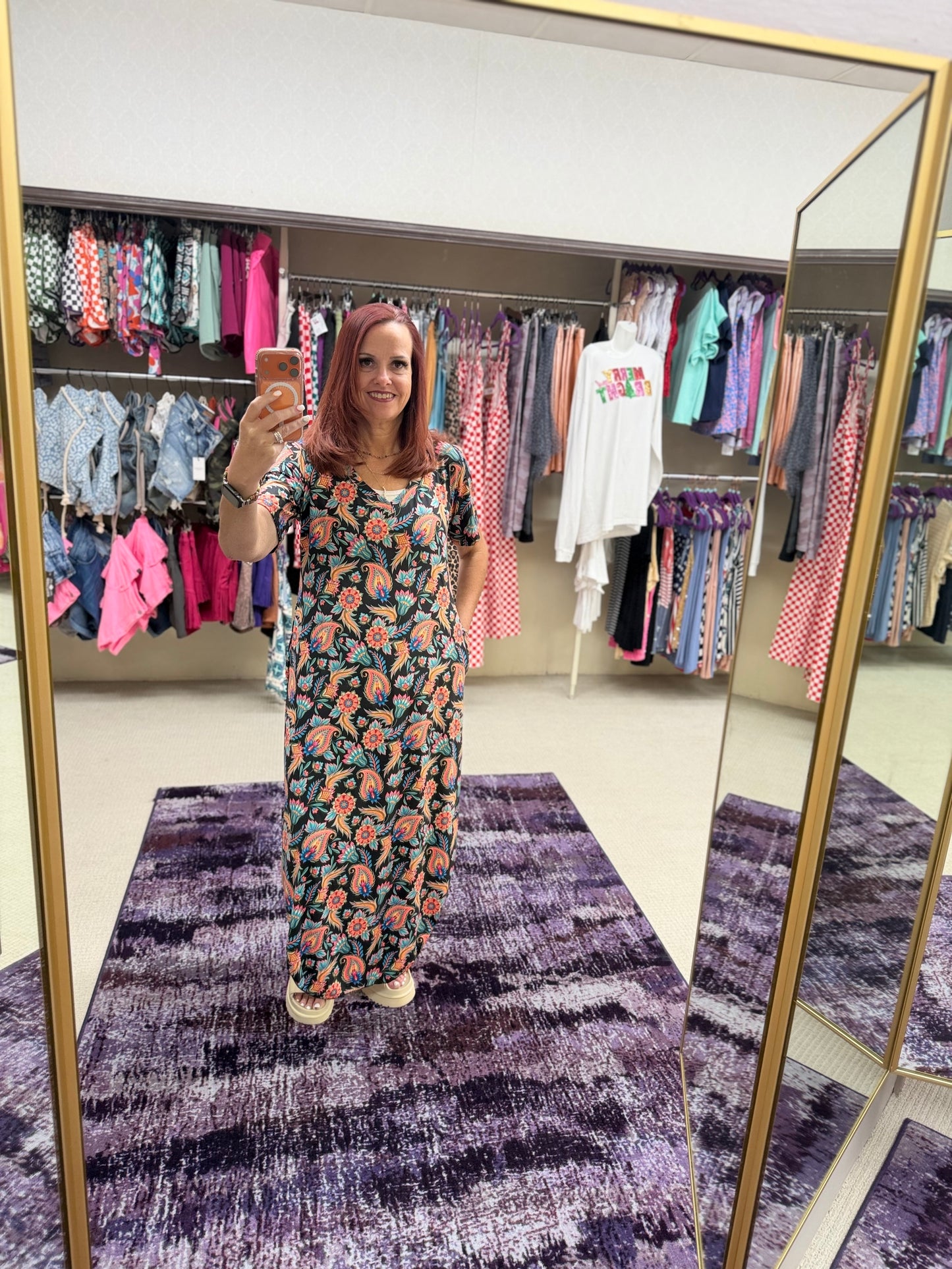 Sterling Kreek Painted Bloom Maxi Dress