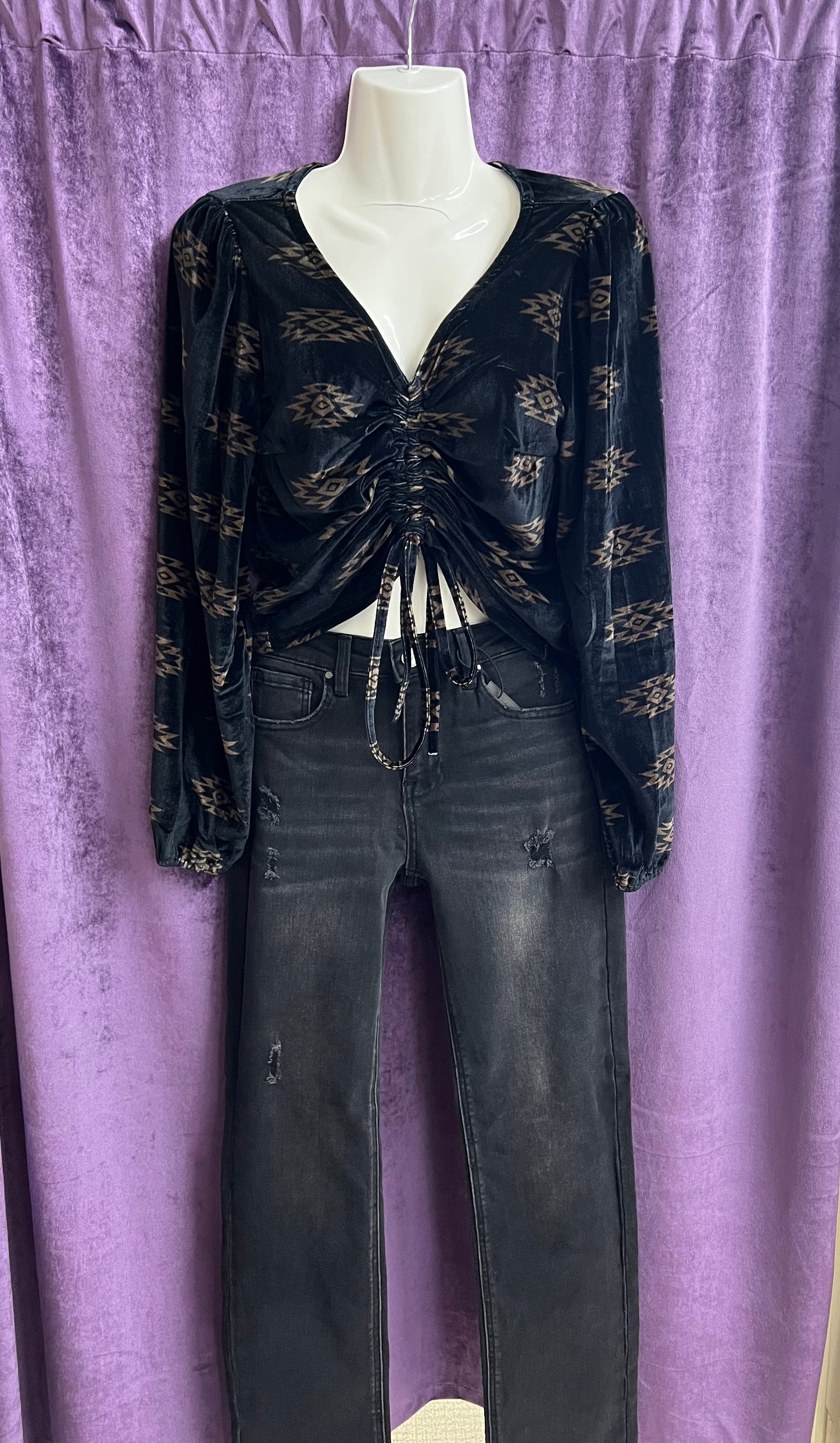 Sterling Kreek Regular Texas Twist Velvet Top
