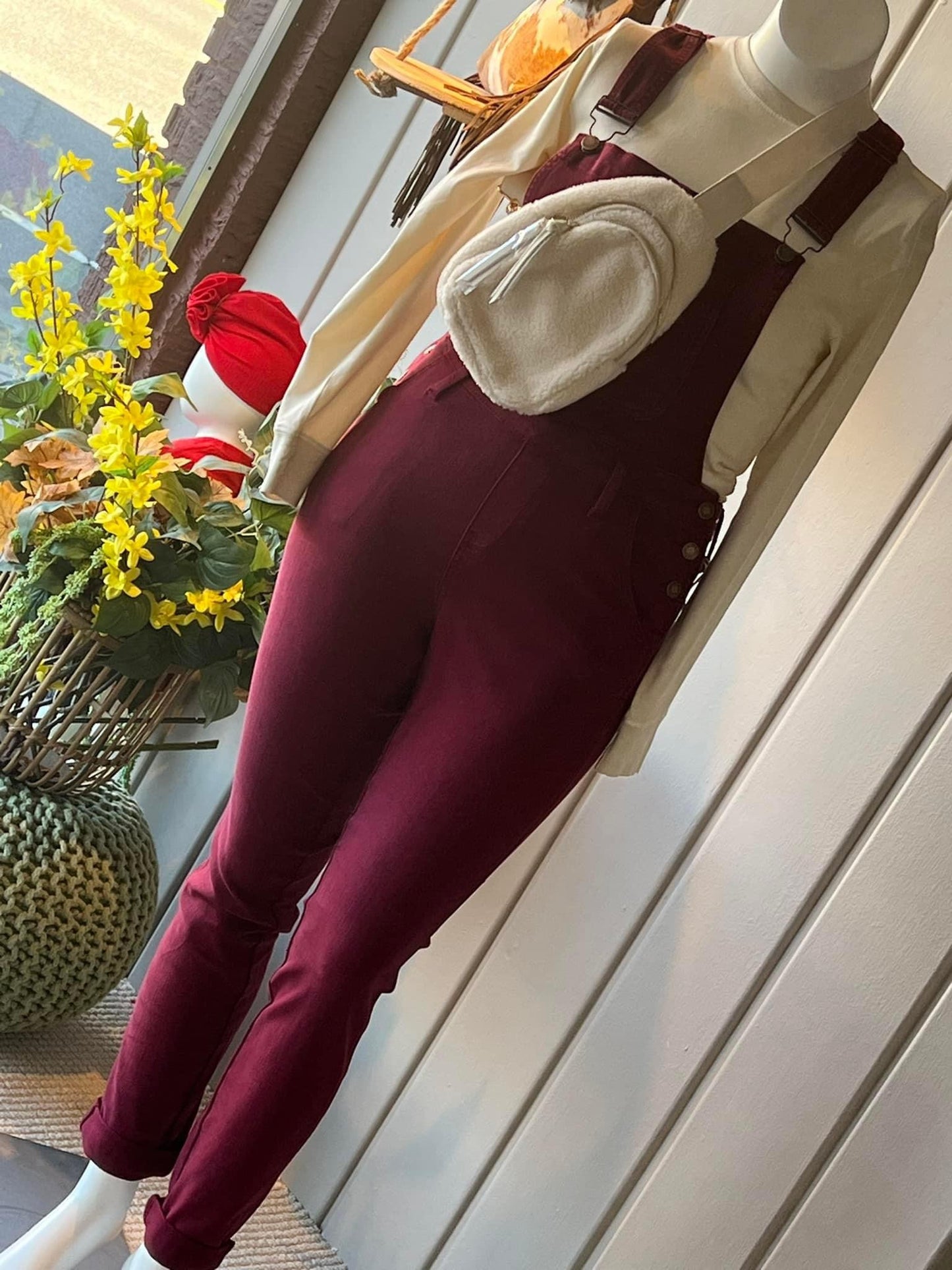 Judy Blue Red Overalls