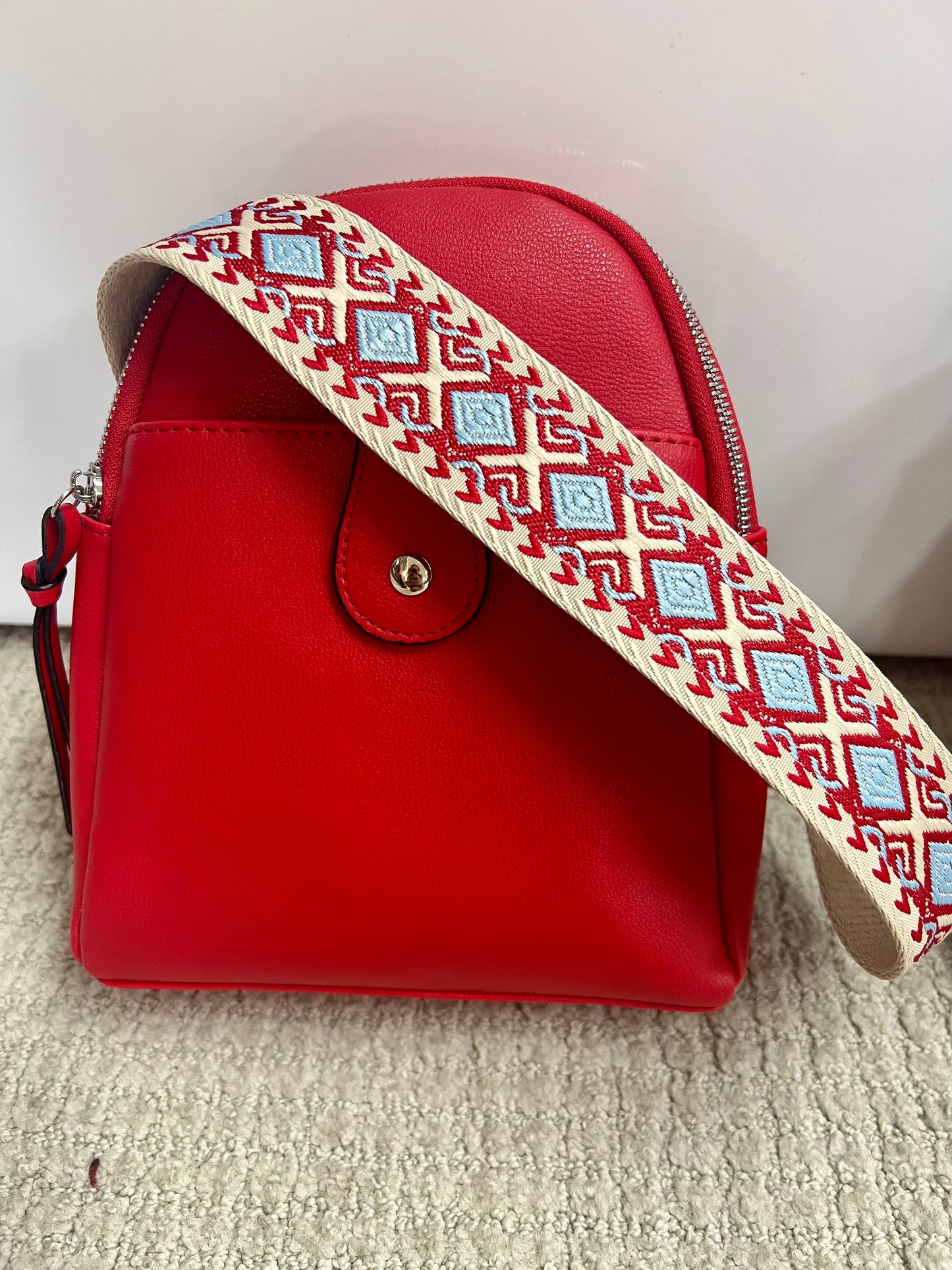 Leather Crossbody w/Front Snap Pocket