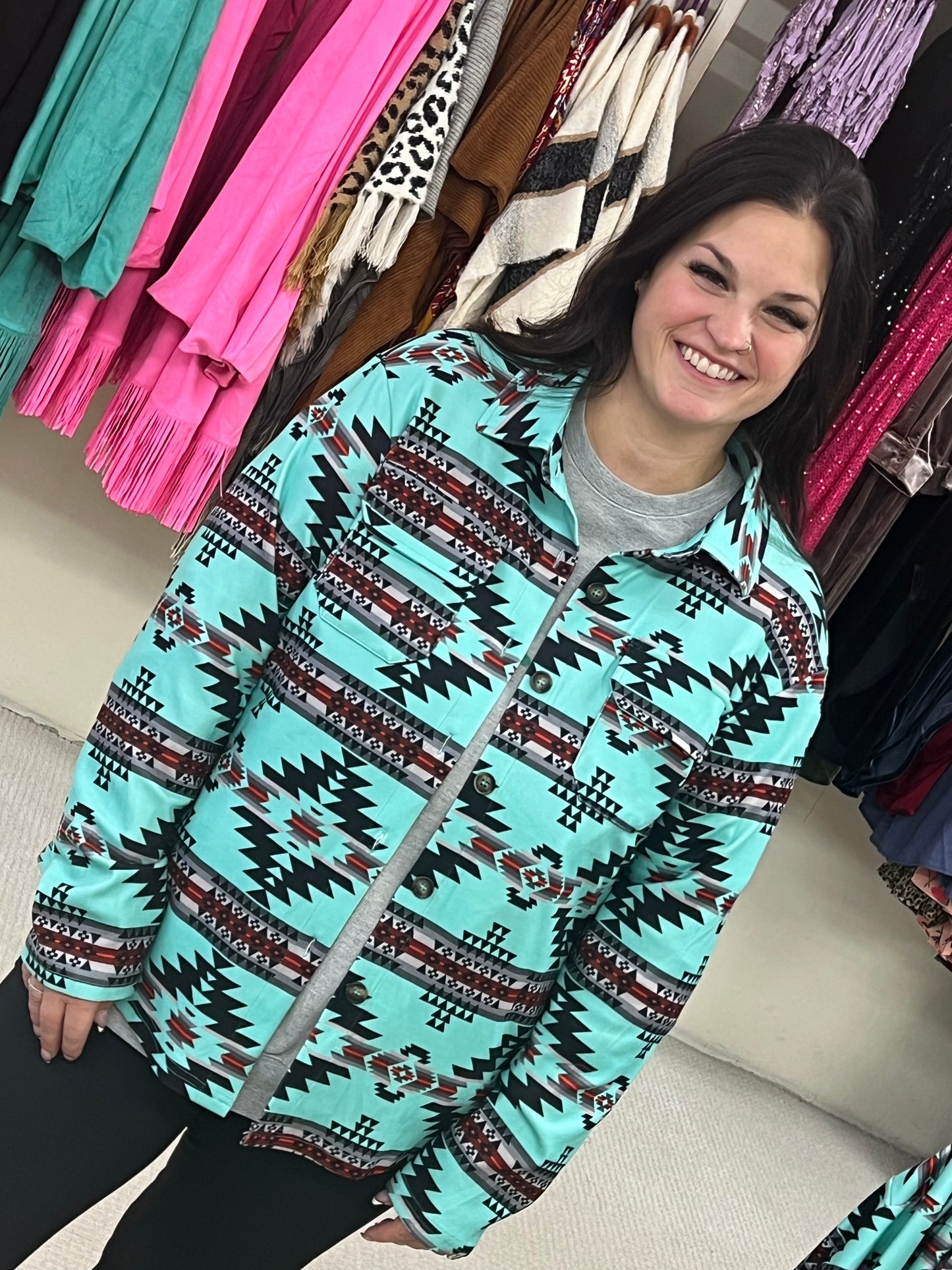 Sterling Kreek Colorado Aztec Shacket