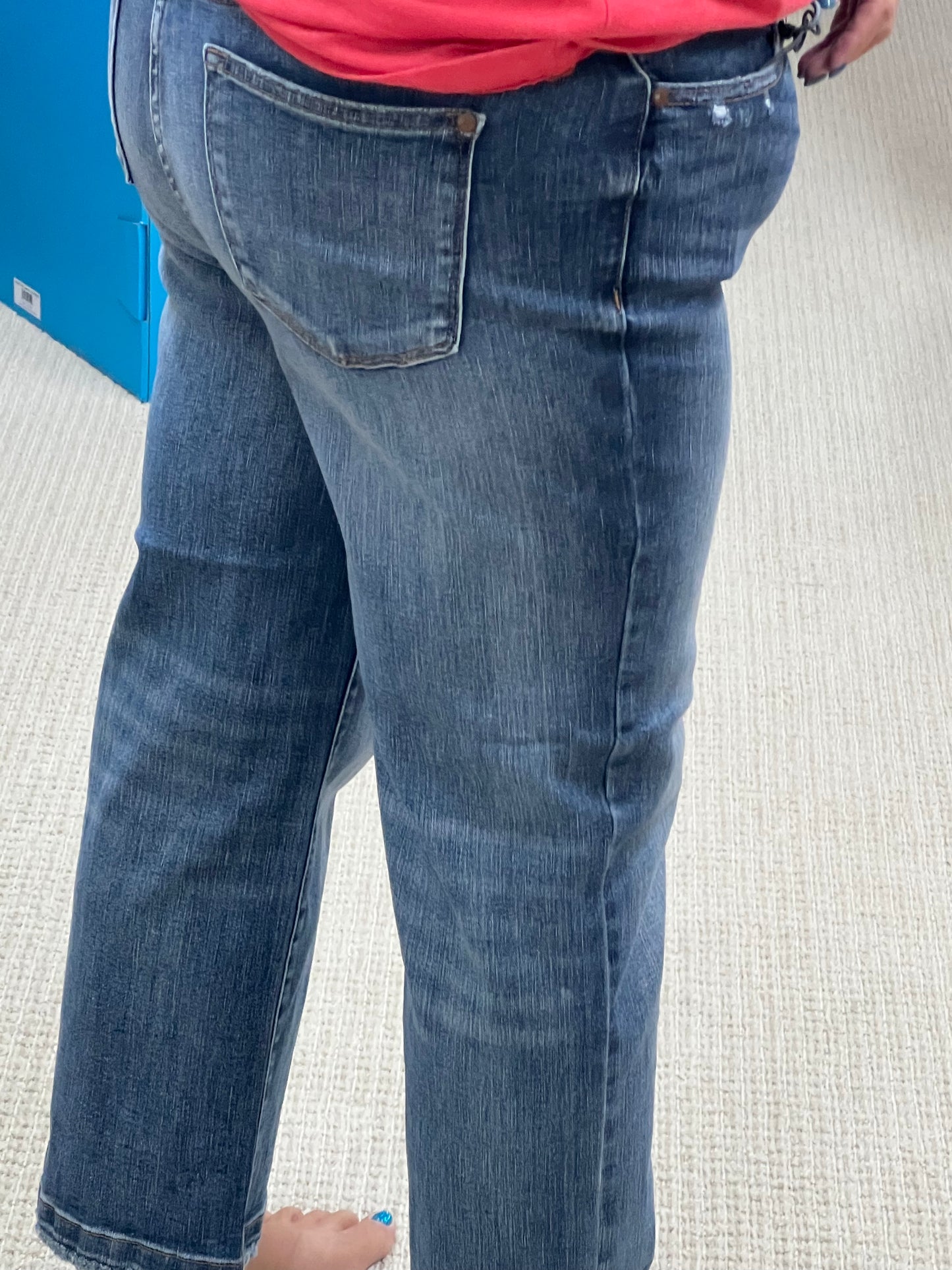 Regular Judy Blue High Waist Vintage Wash Wide Leg Crop