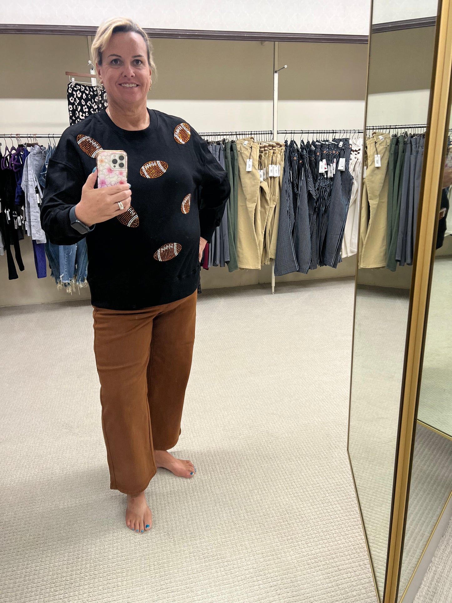 Regular Judy Blue High Waist Crop Camel Tummy Control