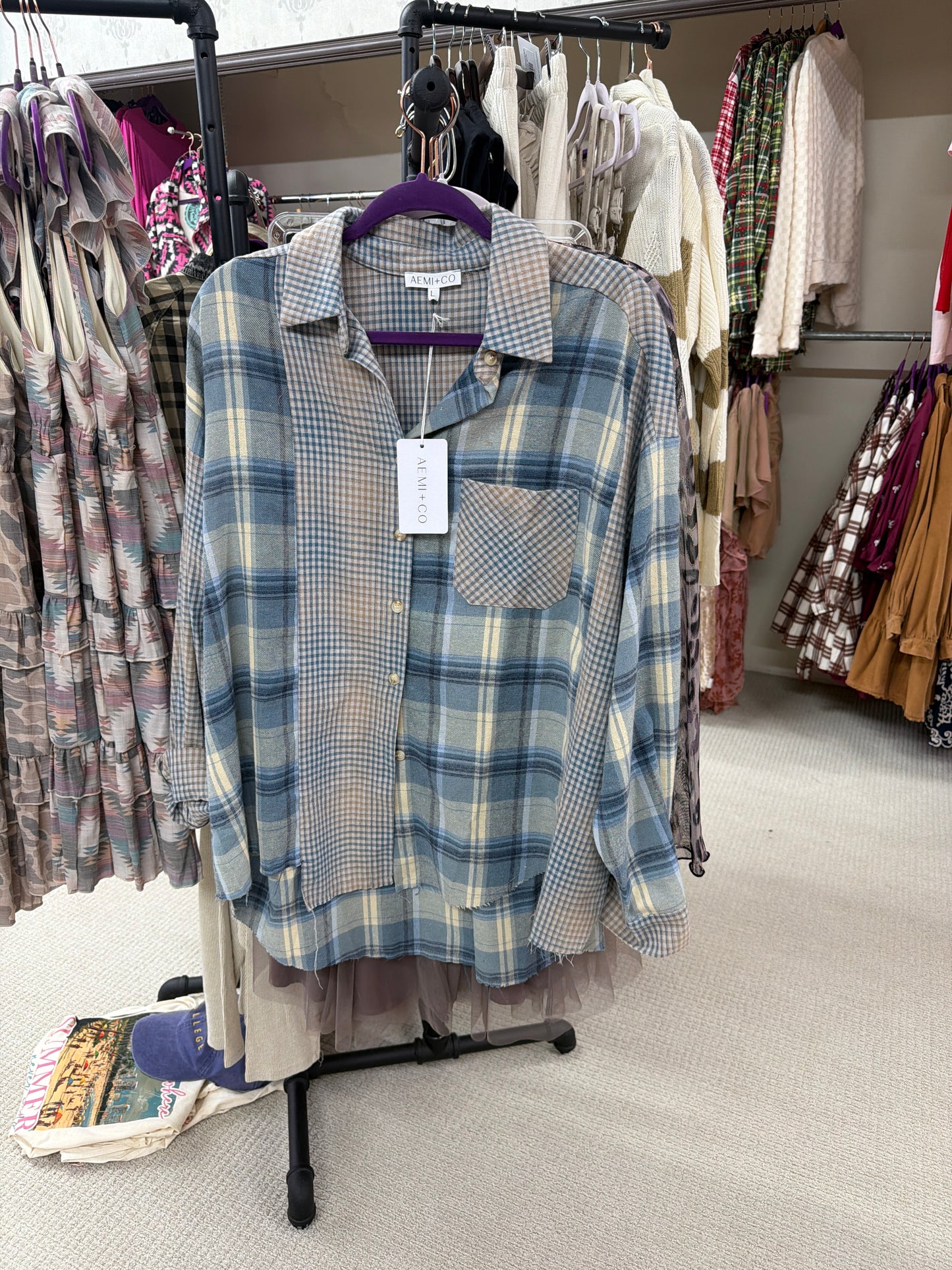 Blue flannel