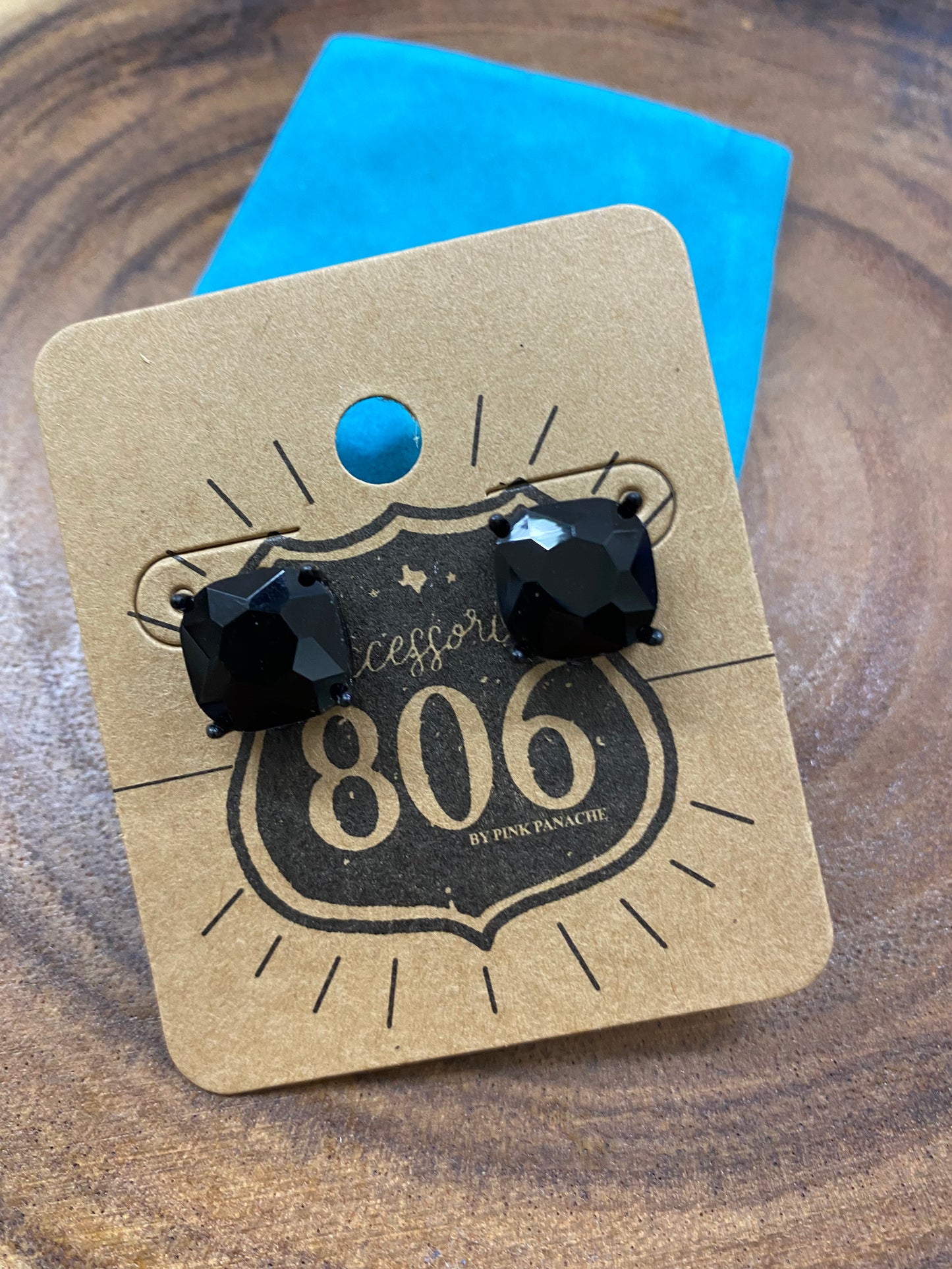806 12mm Cushion Cut Post Earring