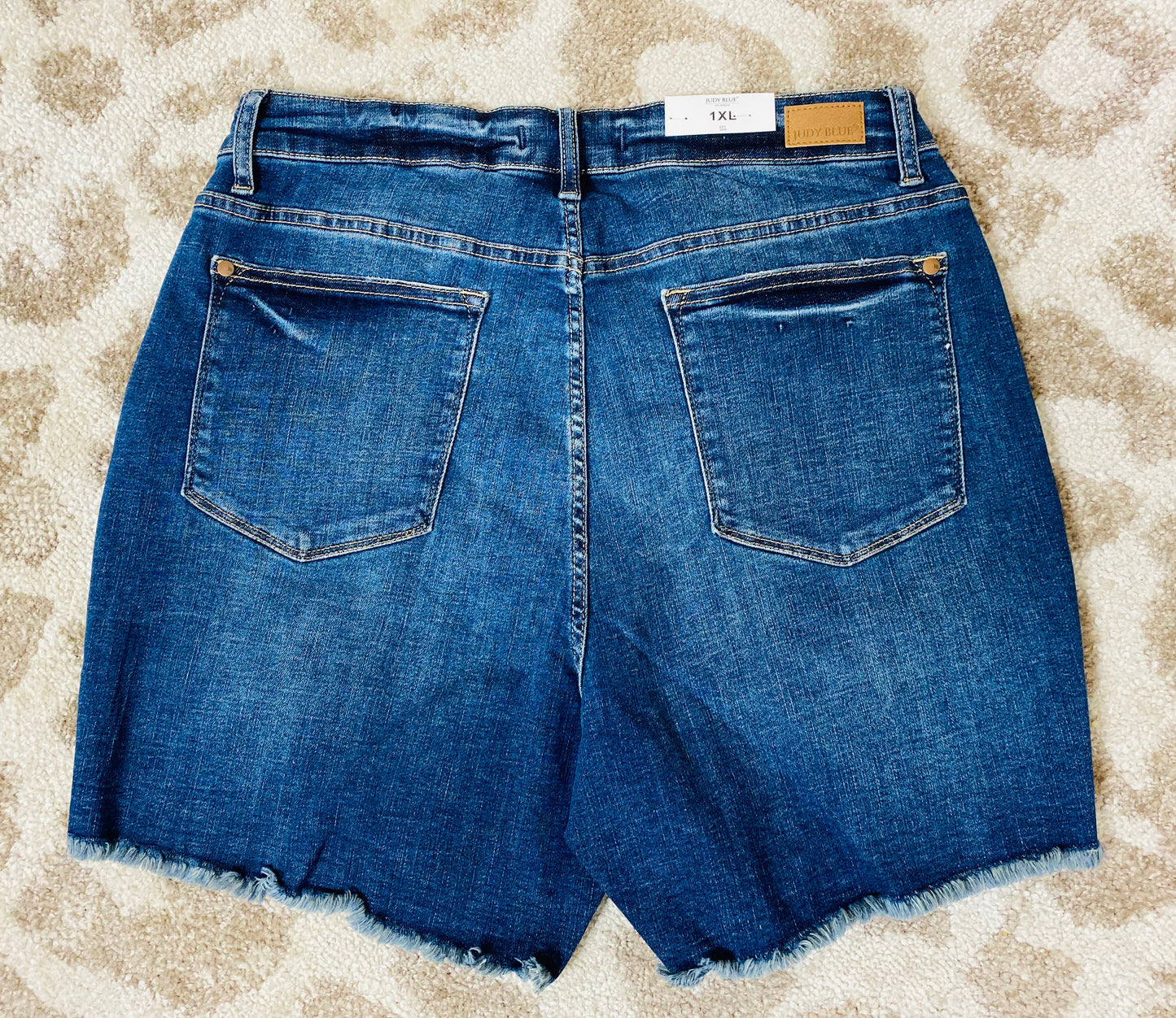 Curvy Judy Blue Hi-Rise Destroyed Cutoff Shorts