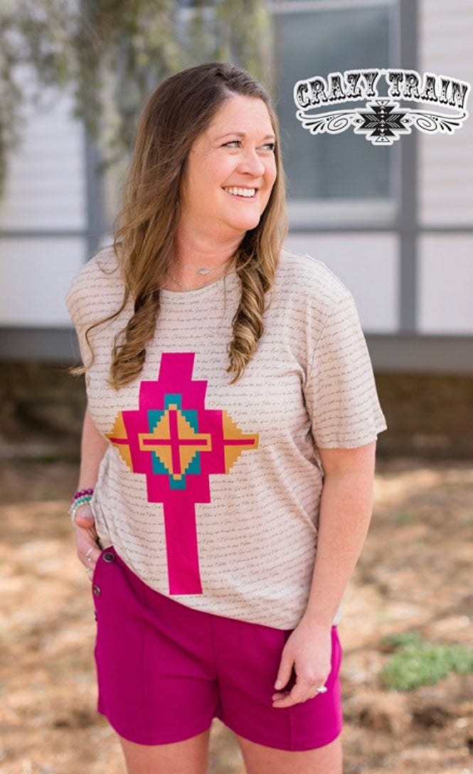 Curvy Crazy Train Raspberry Trouser Shorts