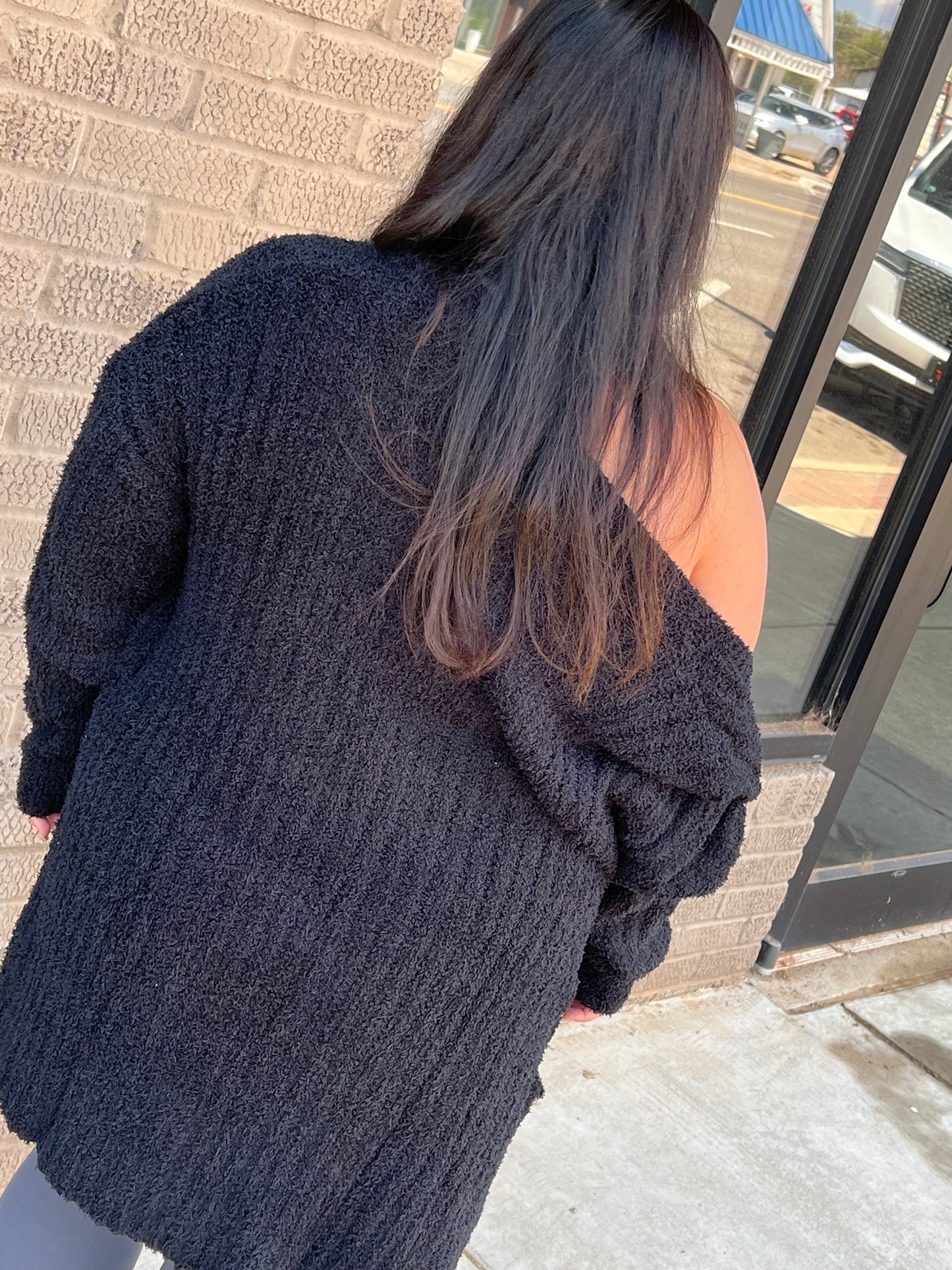 Reg & Curvy Ribbed Cardigan w/ Pockets