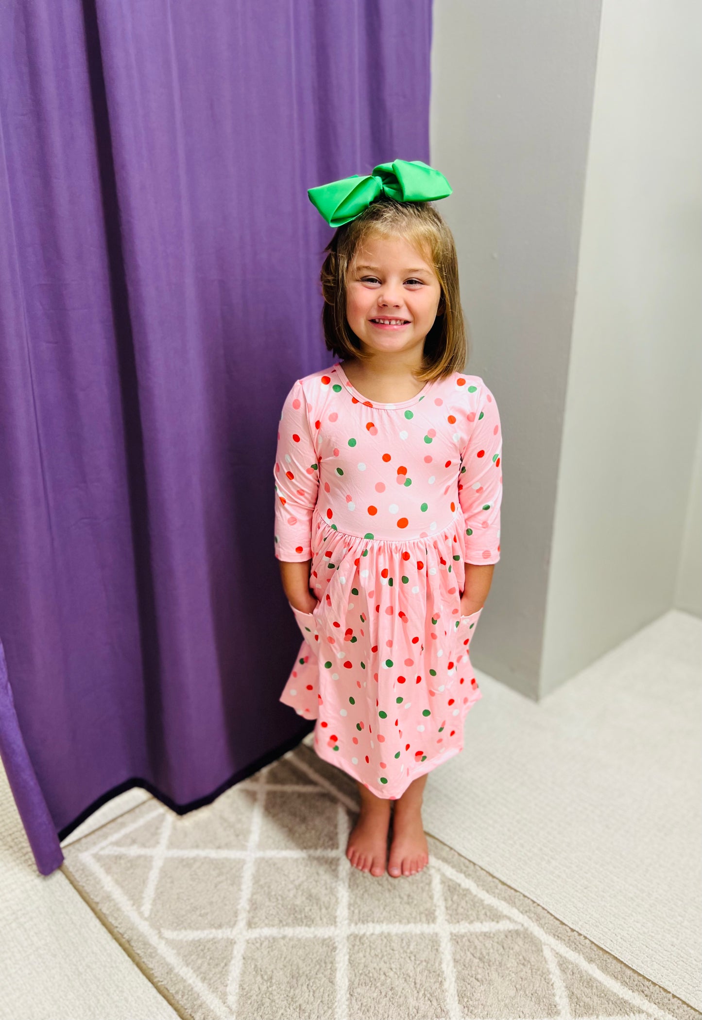 Girls Pocket Twirl Dress