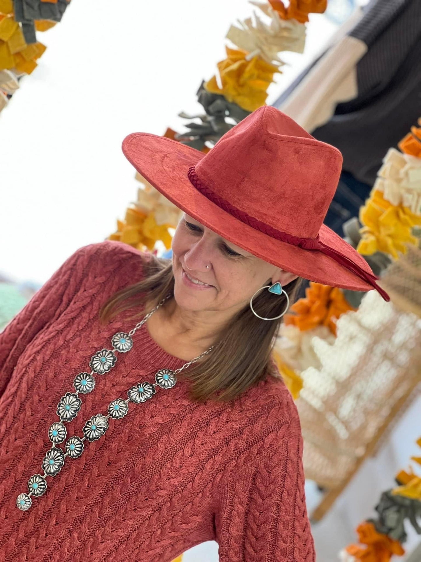 Urbanista Ruggine Trendy Suede Panama Hat