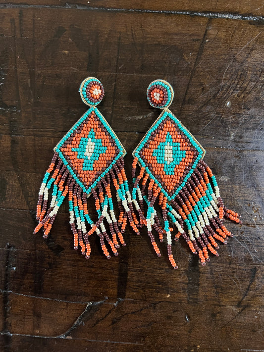 Sterling Kreek- Beaded Earring