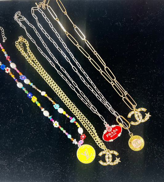 Perfectly Paige Beaded Charm Necklace