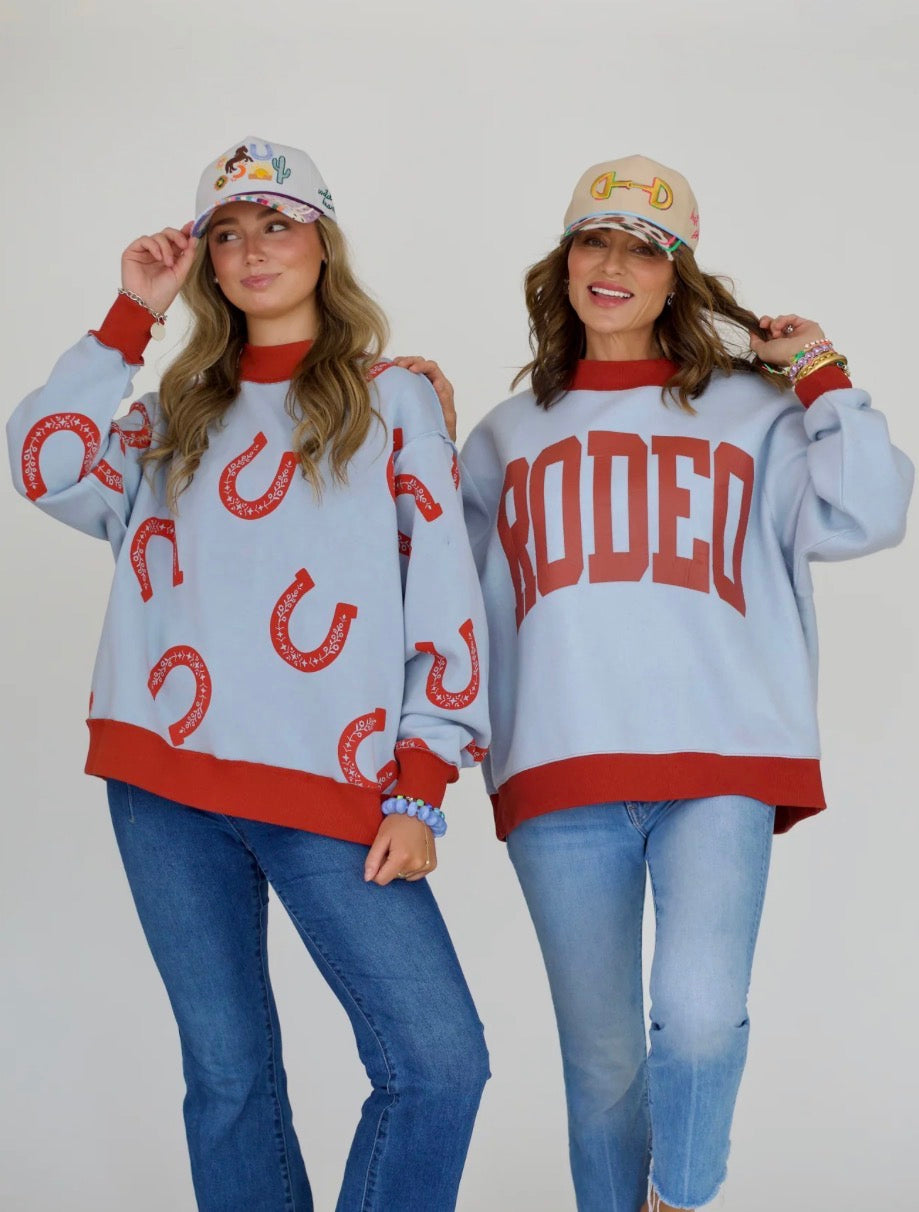 Rodeo 2-sided Mock Sweatshirt