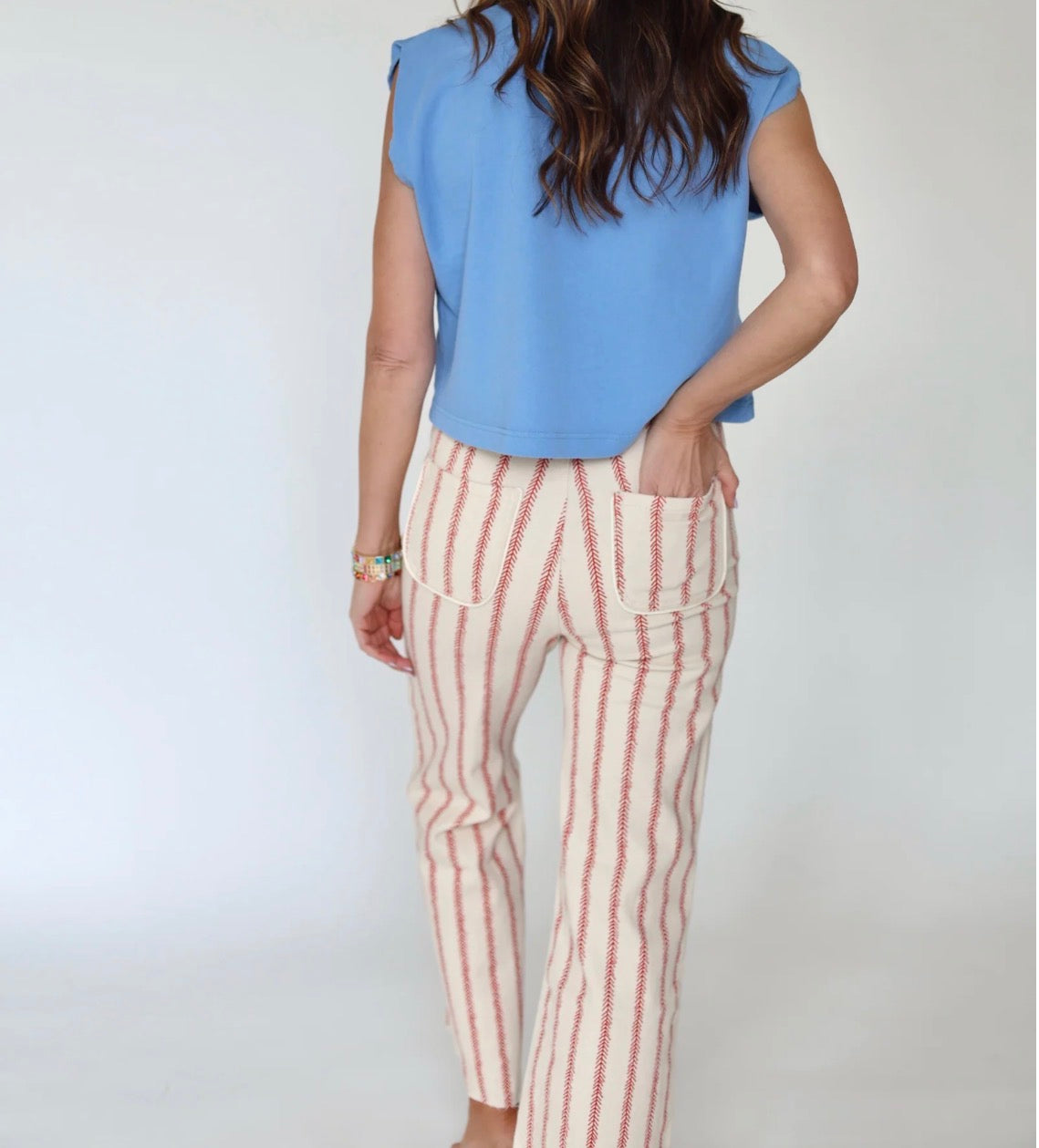 Poppy and Pine Baseball Denim