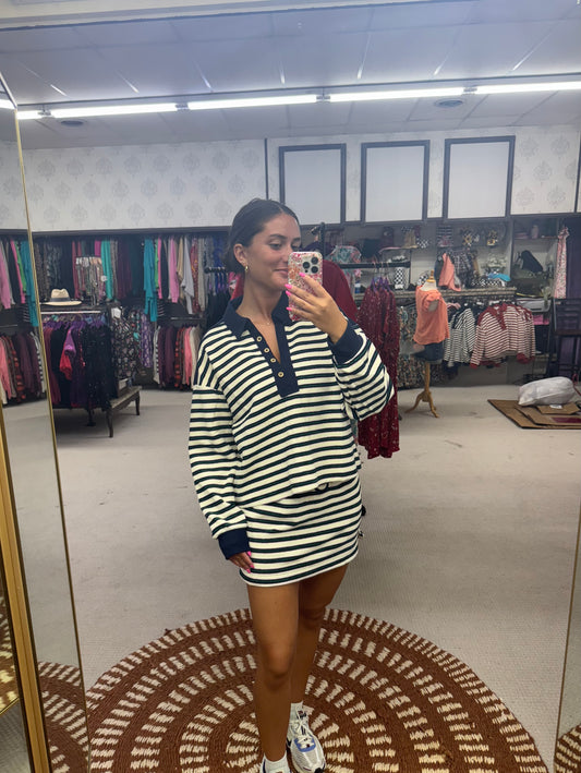 ee:some Striped Skirt Set