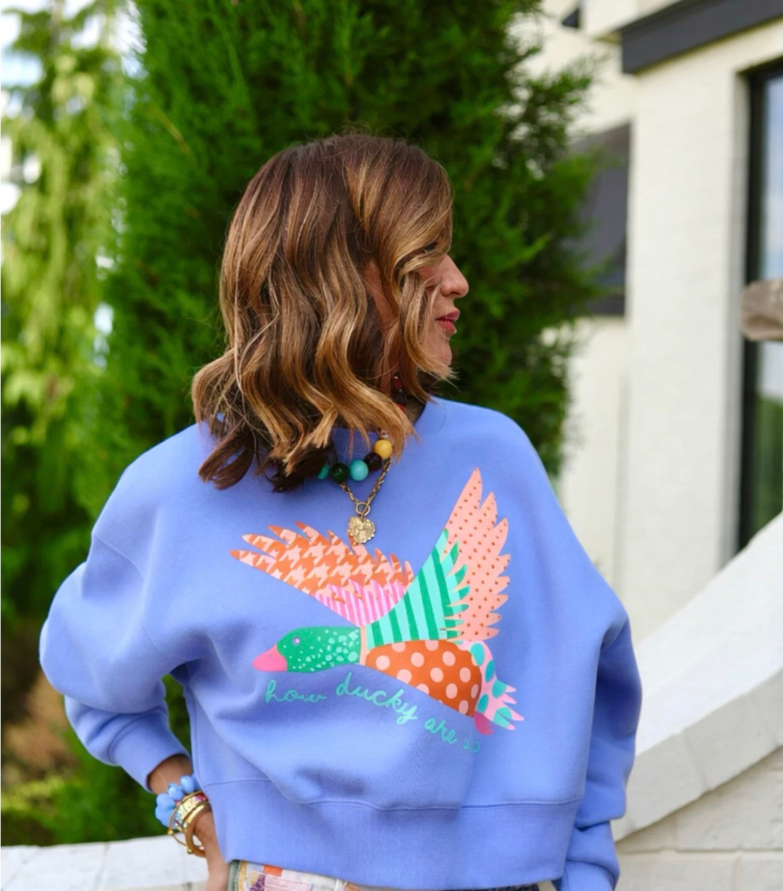 How Ducky Are We Crop Sweatshirt