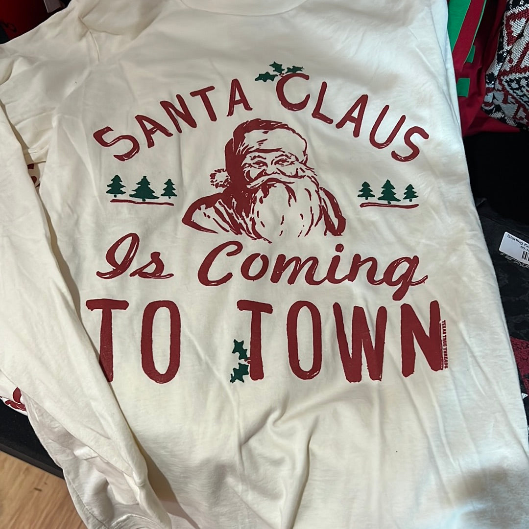 Texas True Threads Santa Claus Long Sleeve Tee