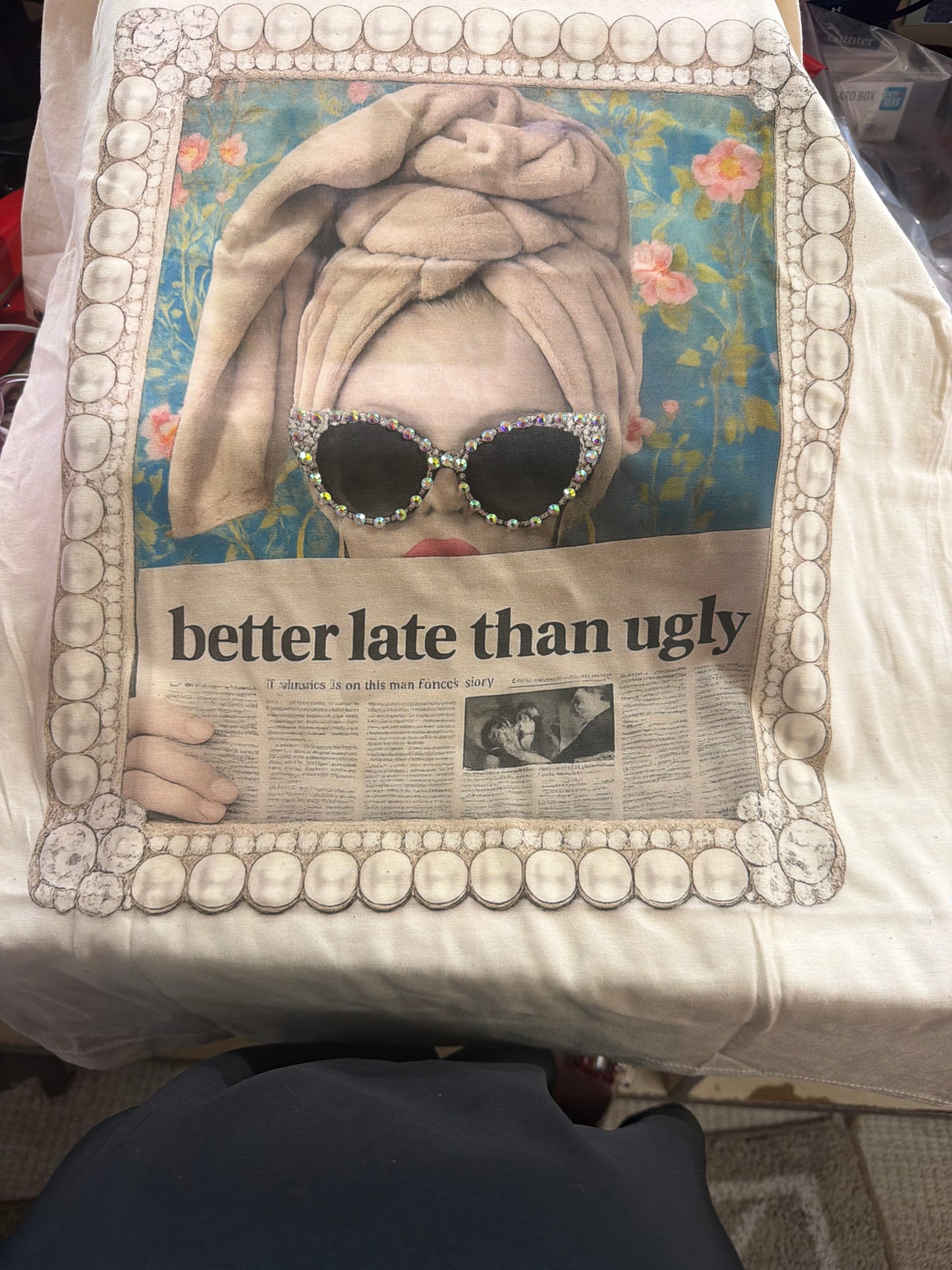 Keep it Gypsy Better Later than Ugly Bling T-Shirt