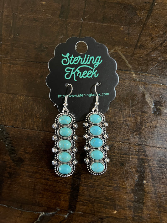 Sterling Kreek- long earring