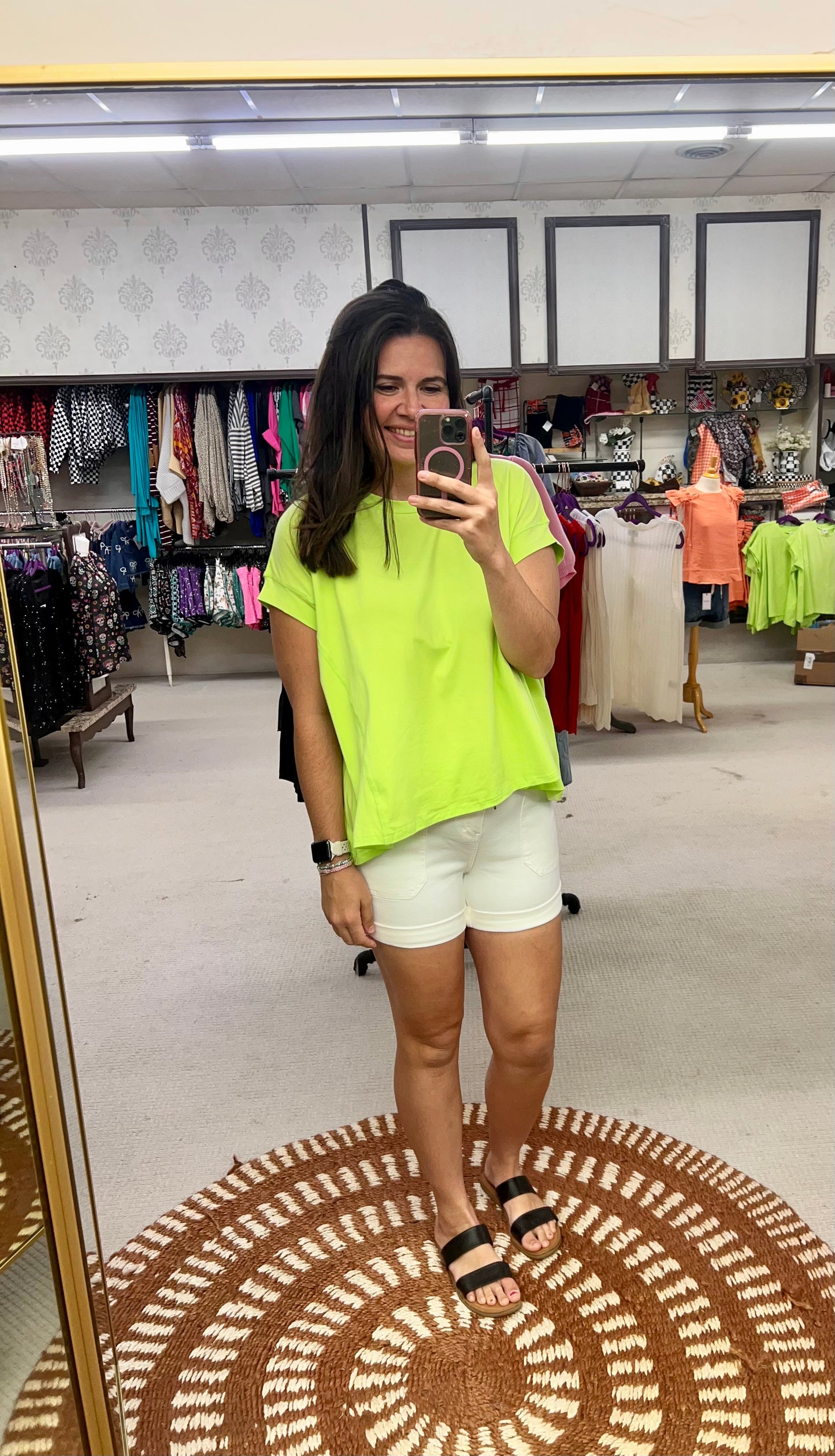 Judy Blue White Drawstring Shorts