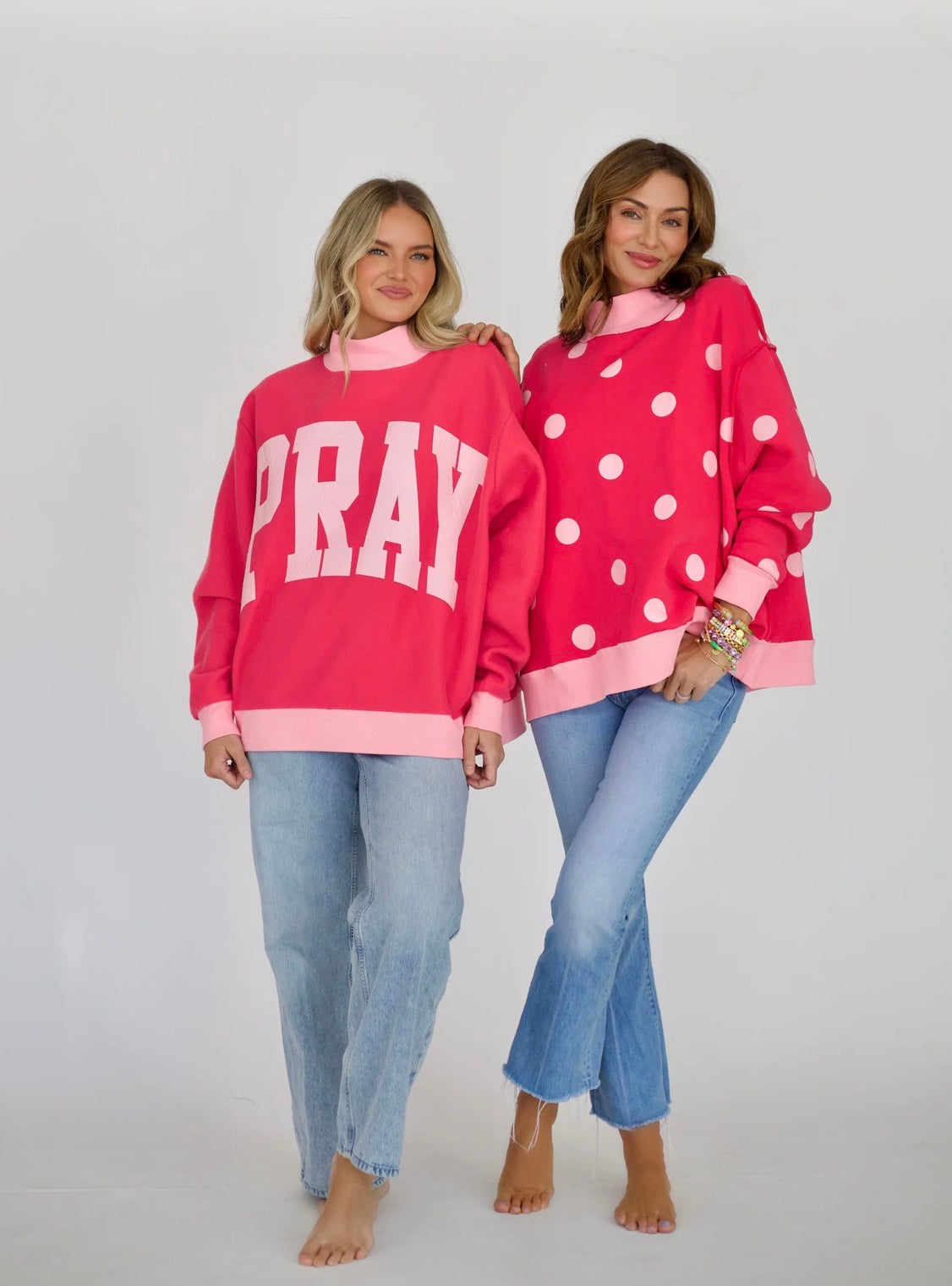 Just Pray 2-Sided Mock Sweatshirt