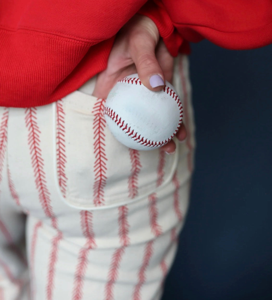 Poppy and Pine Baseball Denim