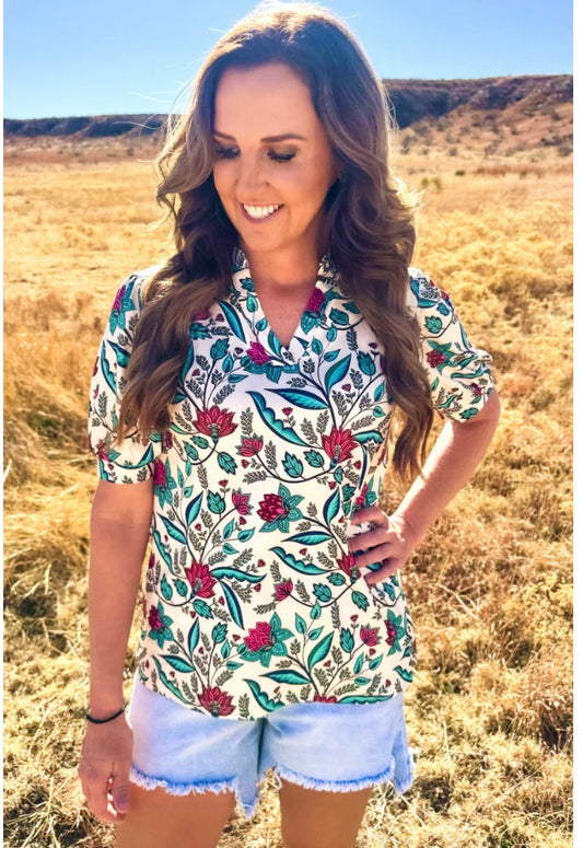 Sterling Kreek Floral Breeze Top
