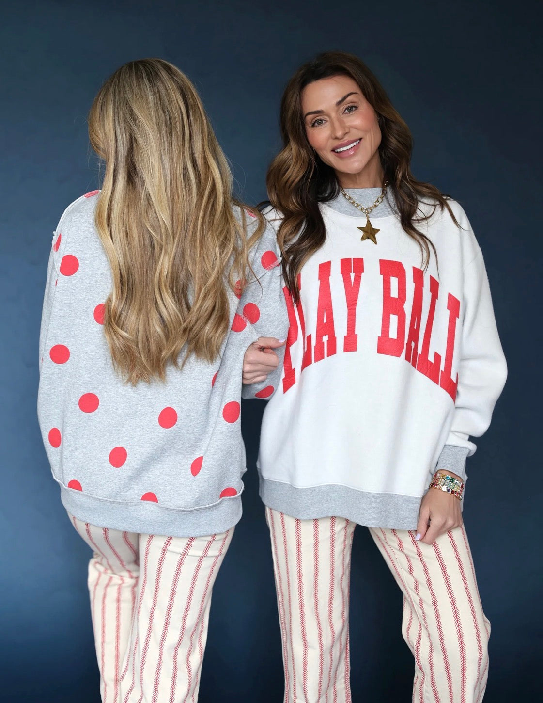 Play Ball 2-Sided Mock Sweatshirt