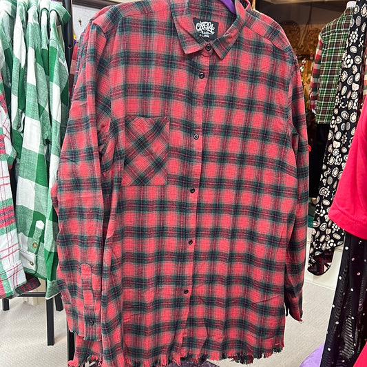 One 24 Rags Button Up Flannel w/Front Pocket