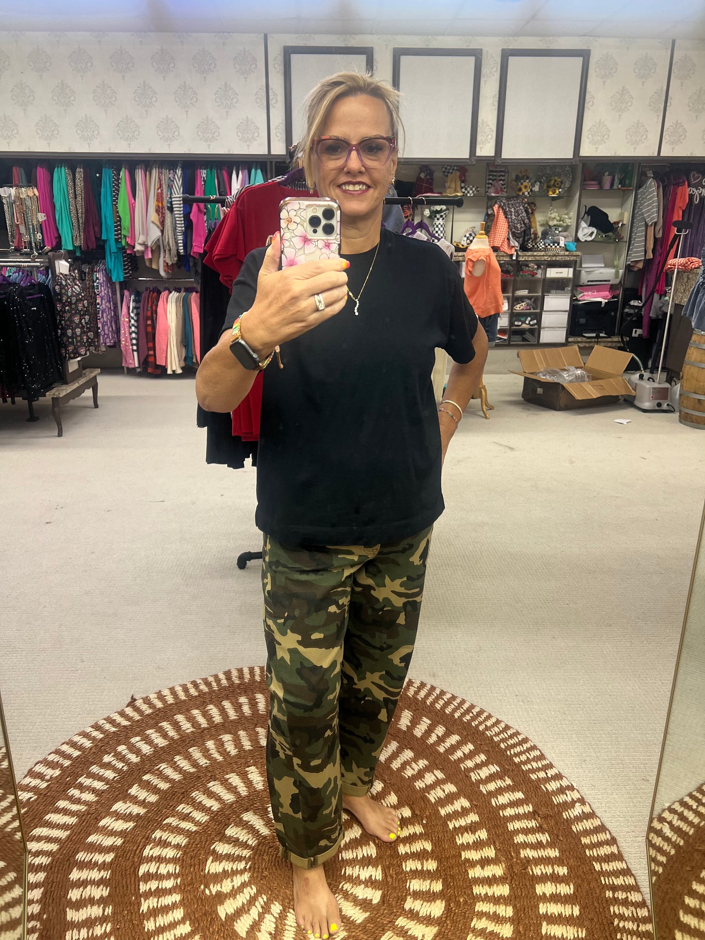 Risen High Rise Ankle Crop Barrel Jeans