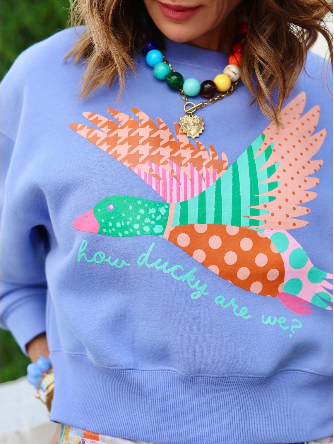 How Ducky Are We Crop Sweatshirt
