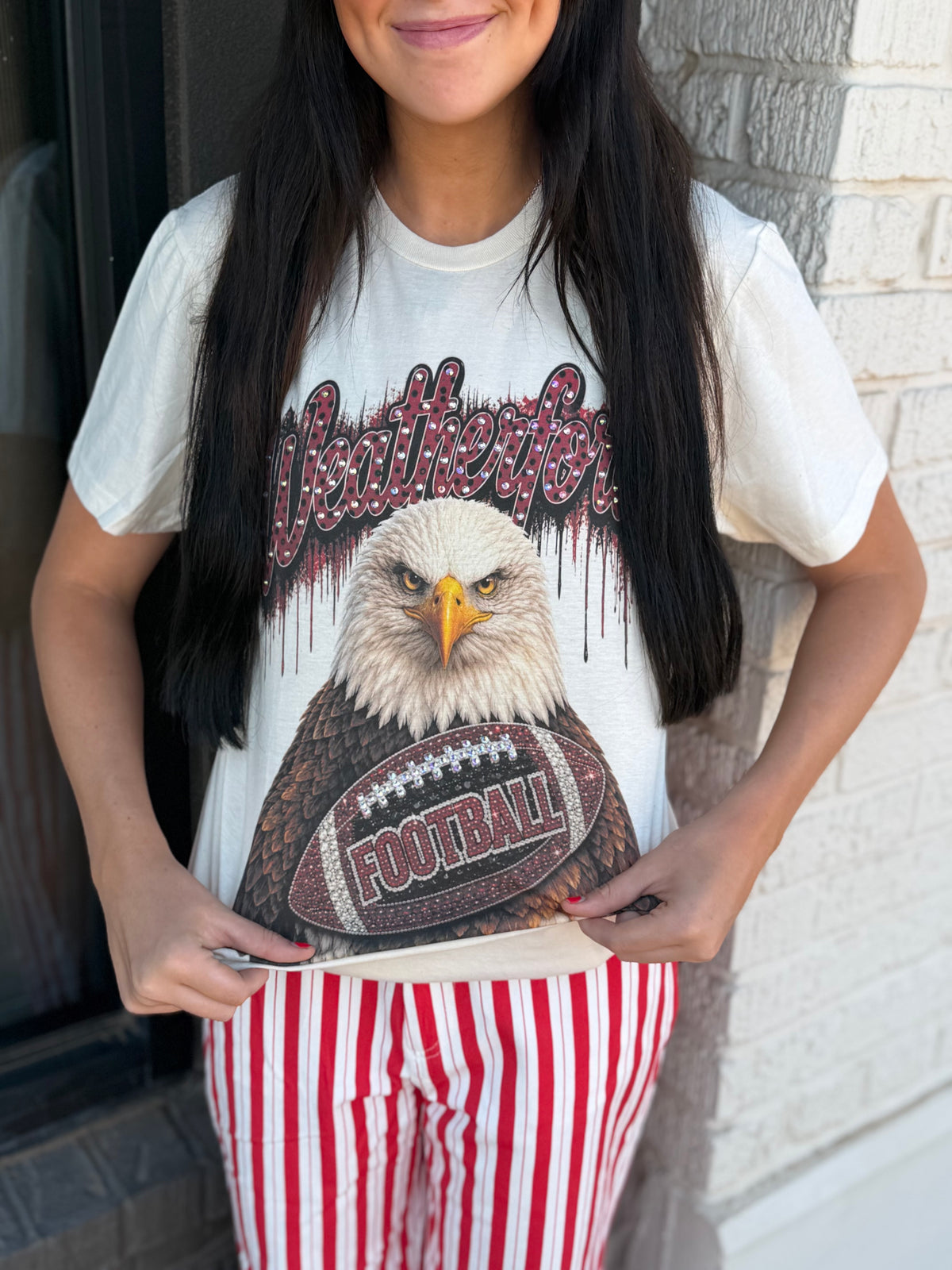 Eagles Bling Football T
