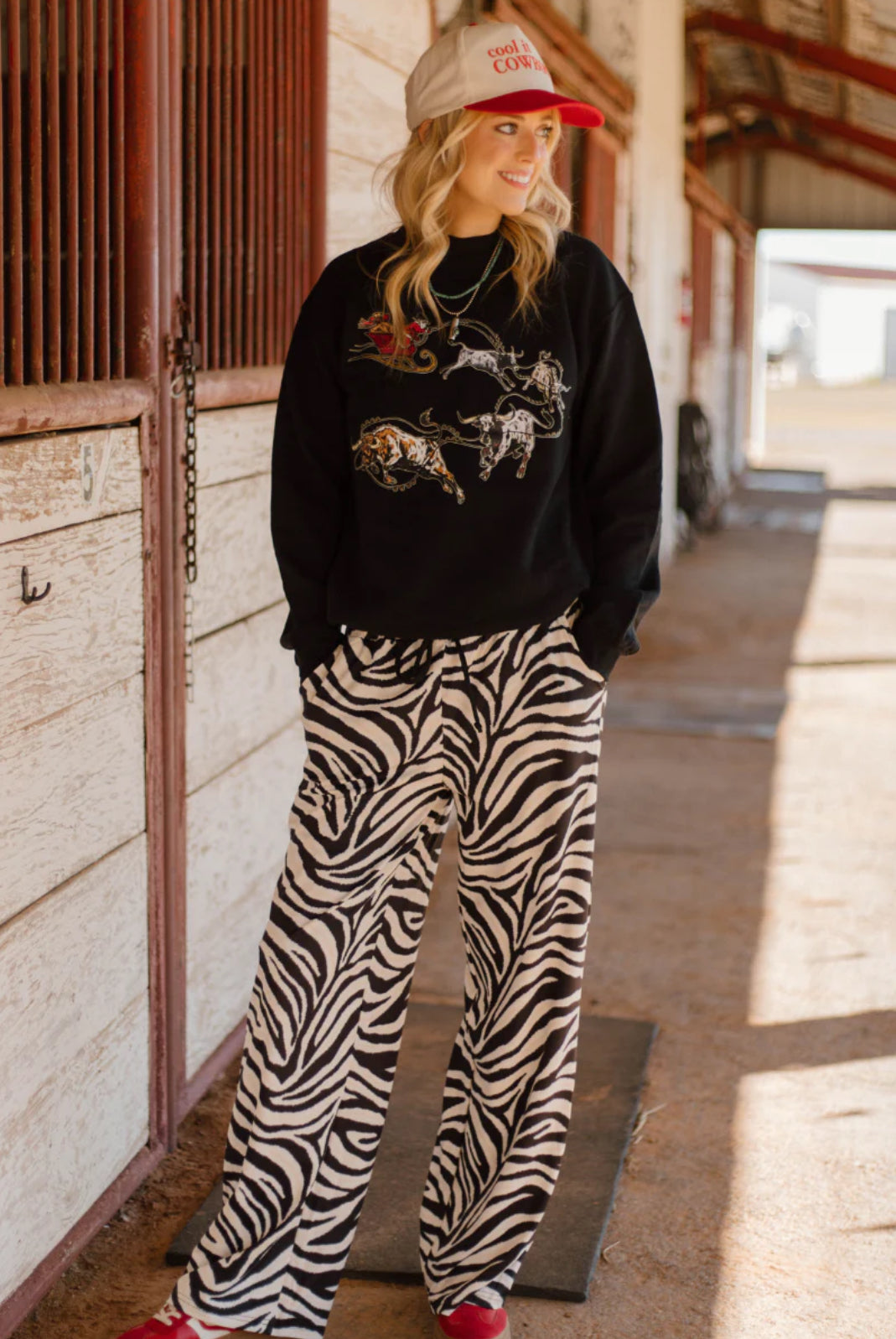 Sterling Kreek Santa's Cattle Drive Pullover