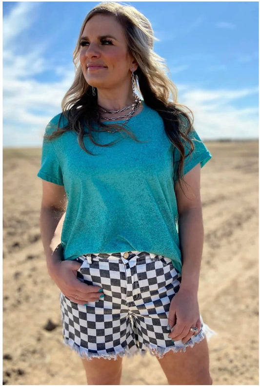 Sterling Kreek Denim shorts Checked
