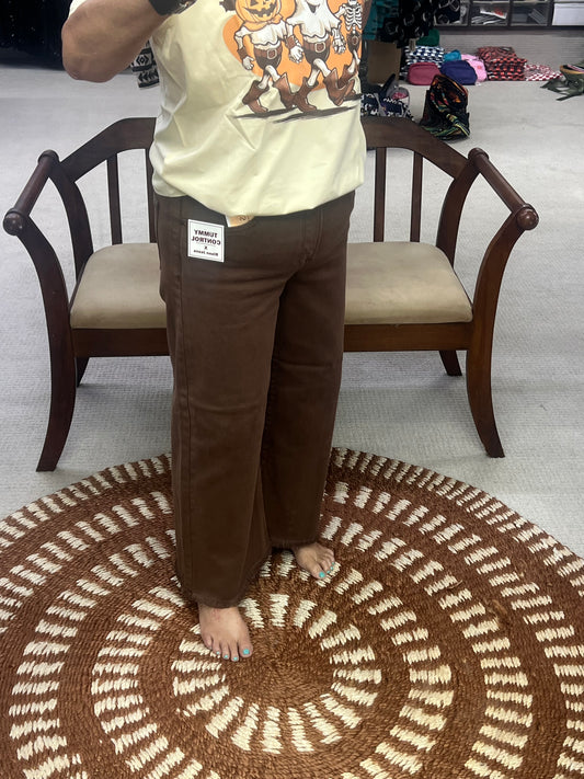 Risen Tummy Control Mocha Jeans