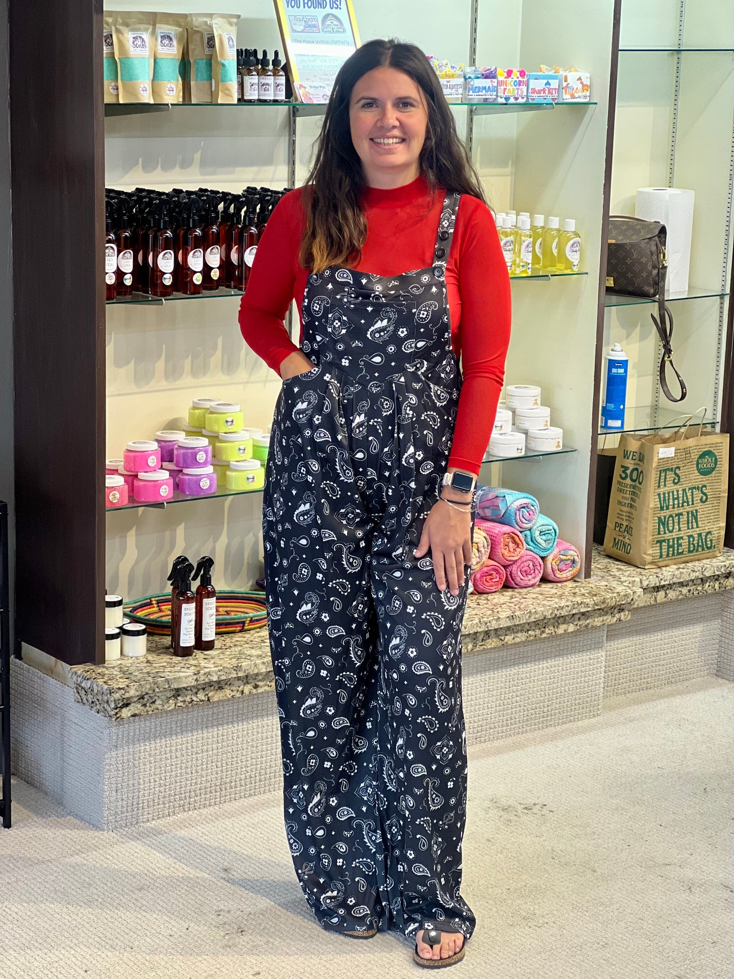 Sterling Kreek Bandana Babe Black Jumpsuit