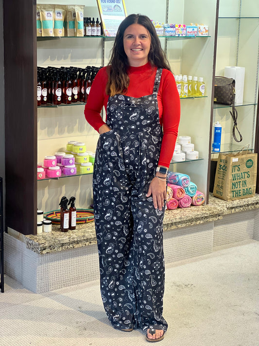 Sterling Kreek Bandana Babe Black Jumpsuit