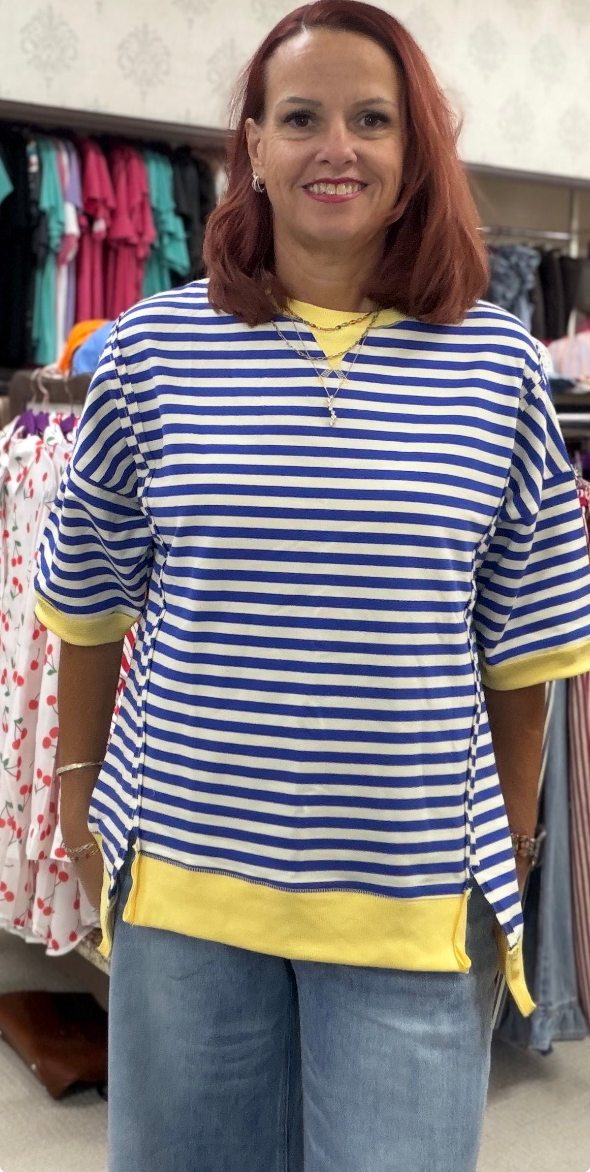 Short Sleeve Striped Shirt