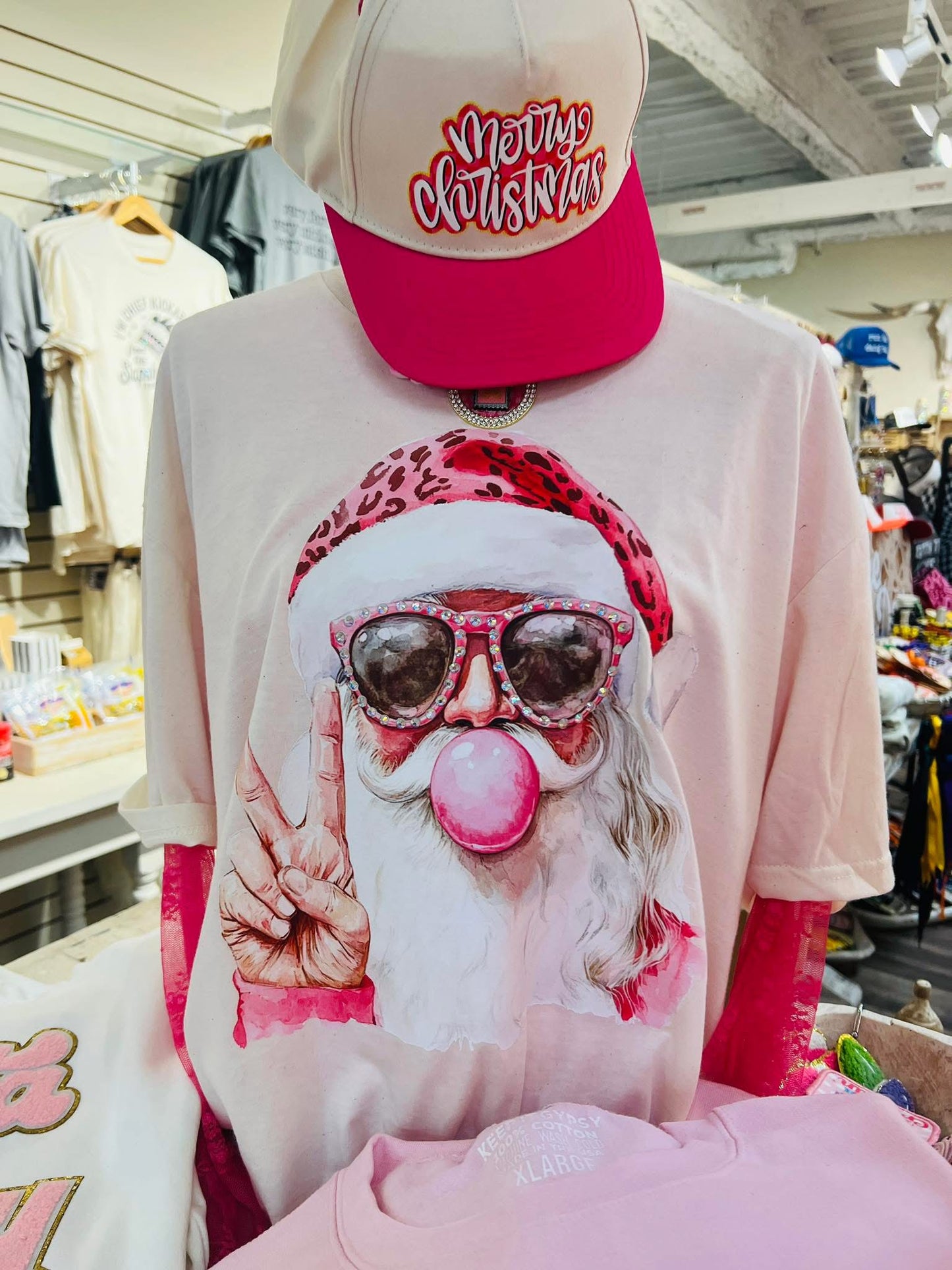 Keep It Gypsy Santa Rhinestone Graphic Tee