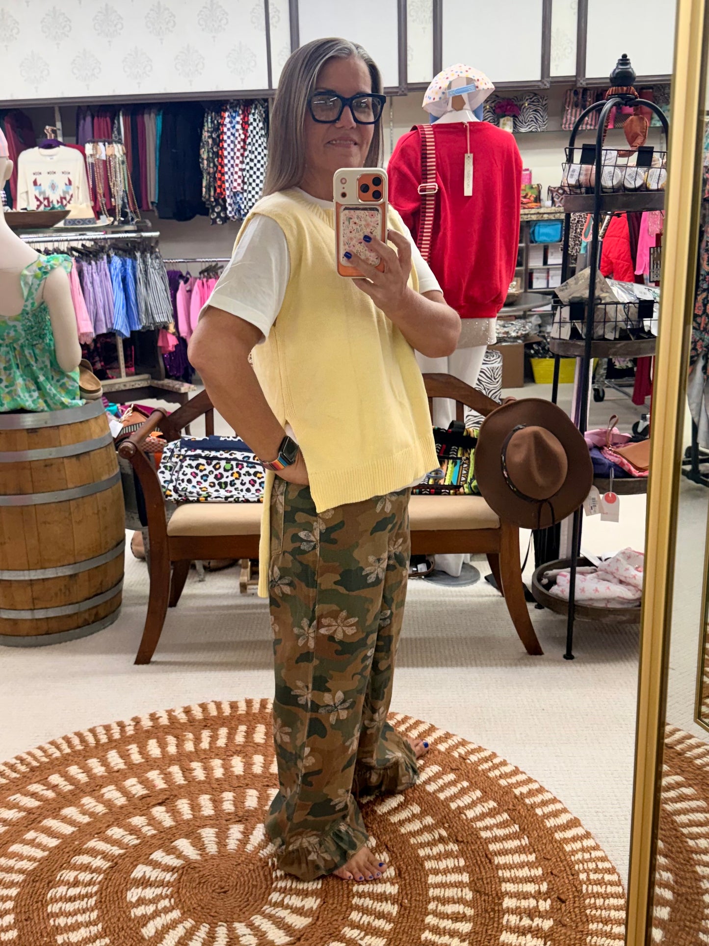 Sleeveless Hi-Low Light Weight Pale Yellow Sweater