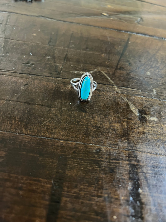 Sterling Kreek- Small Turquoise Ring