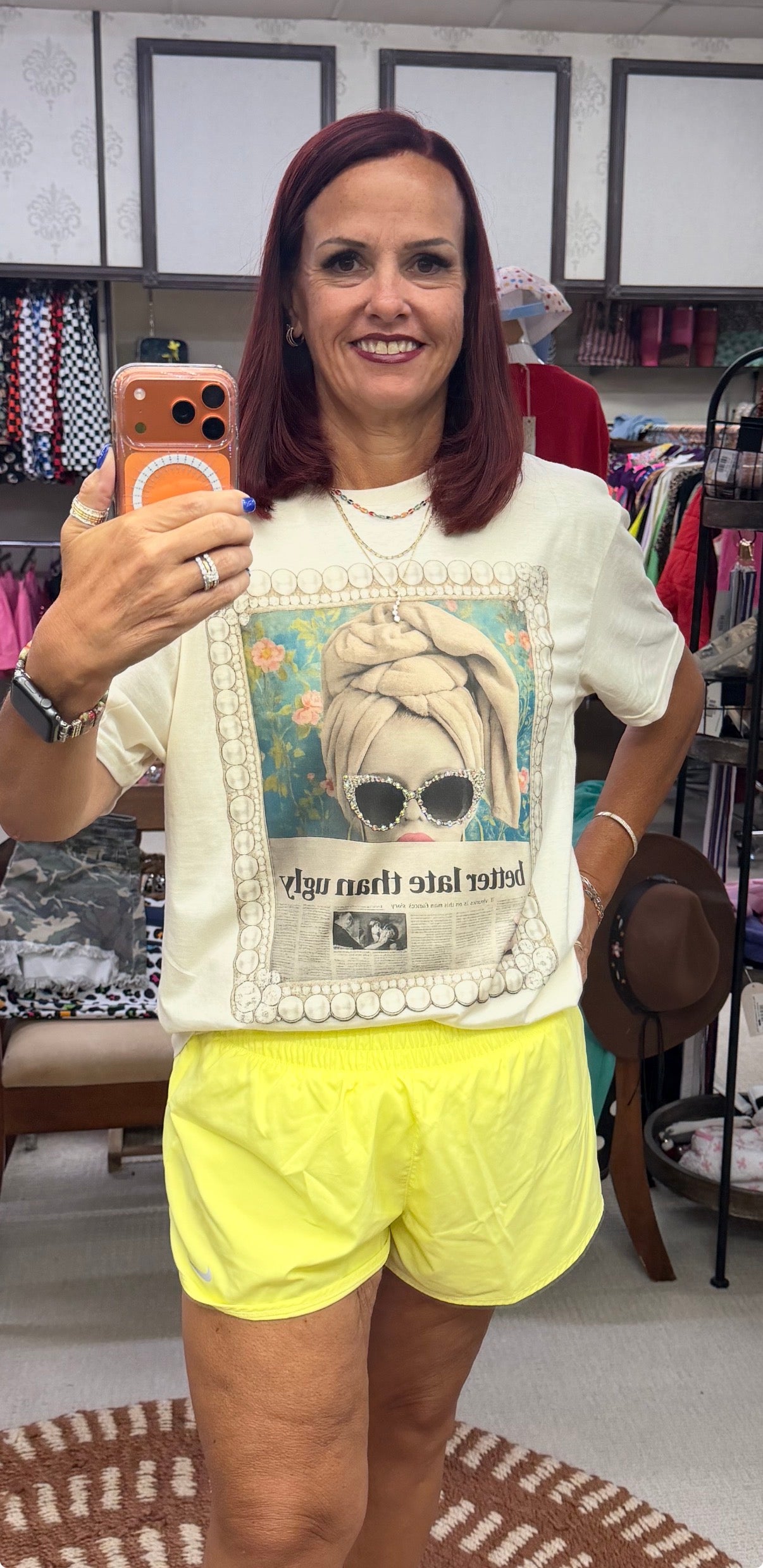 Keep it Gypsy Better Later than Ugly Bling T-Shirt