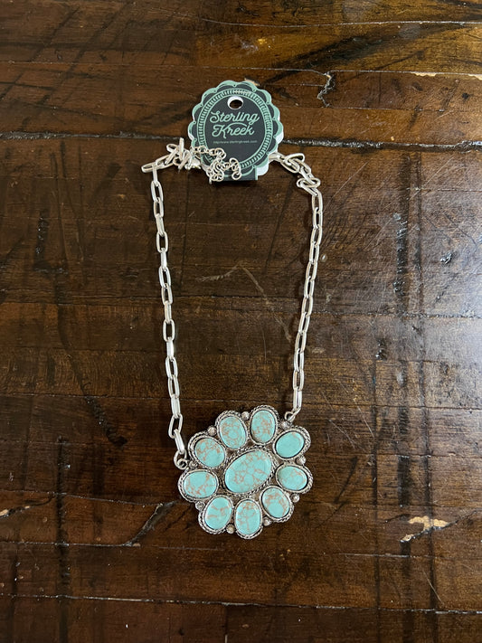 Sterling Kreek- Turquoise Pendant Necklace